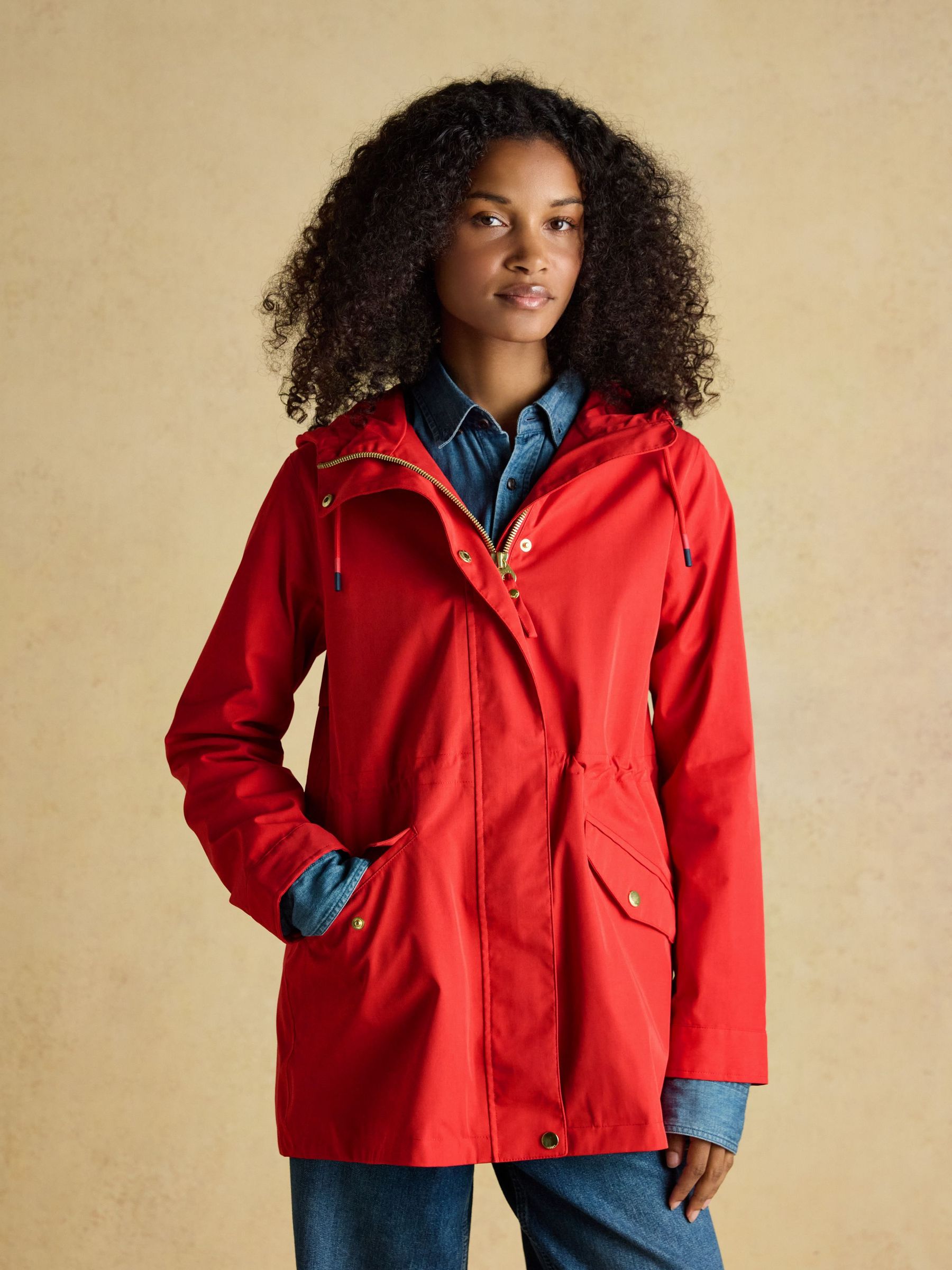 Portwell Red Waterproof Raincoat With Hood and Adjustable Waist (F86492) | £89