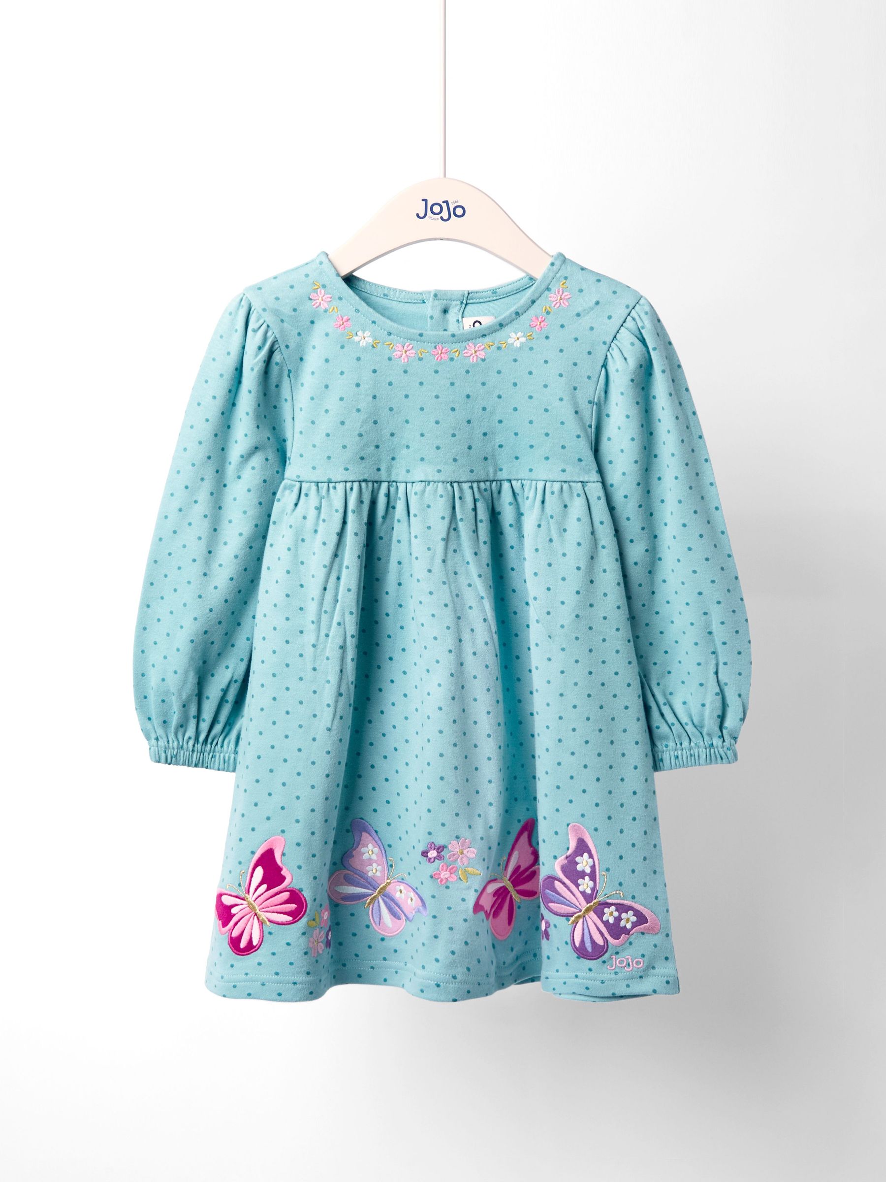 Green Mouse And Tea Cup Applique Dress (F87372) | £23 - £26
