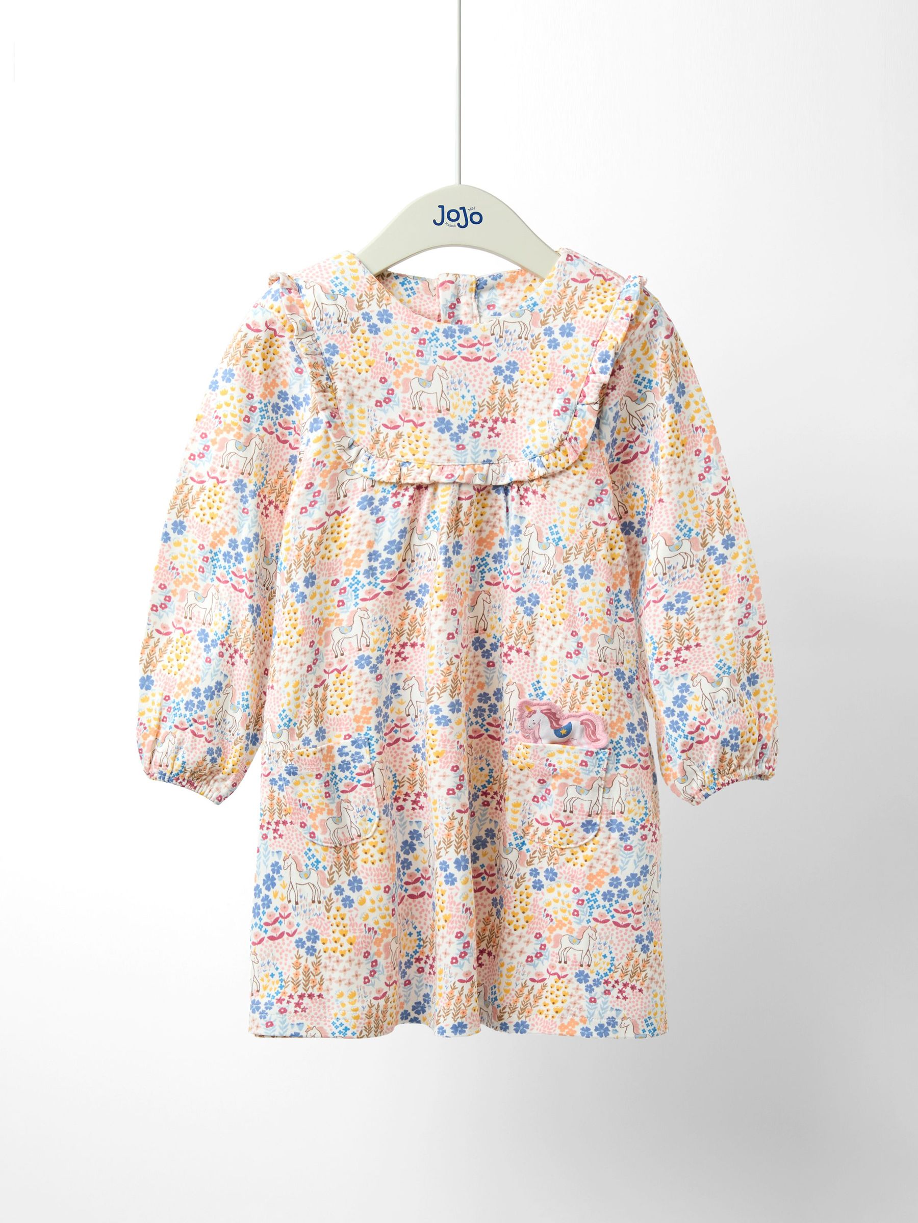 Yellow Printed Yoke Dress (F87407) | £21 - £24