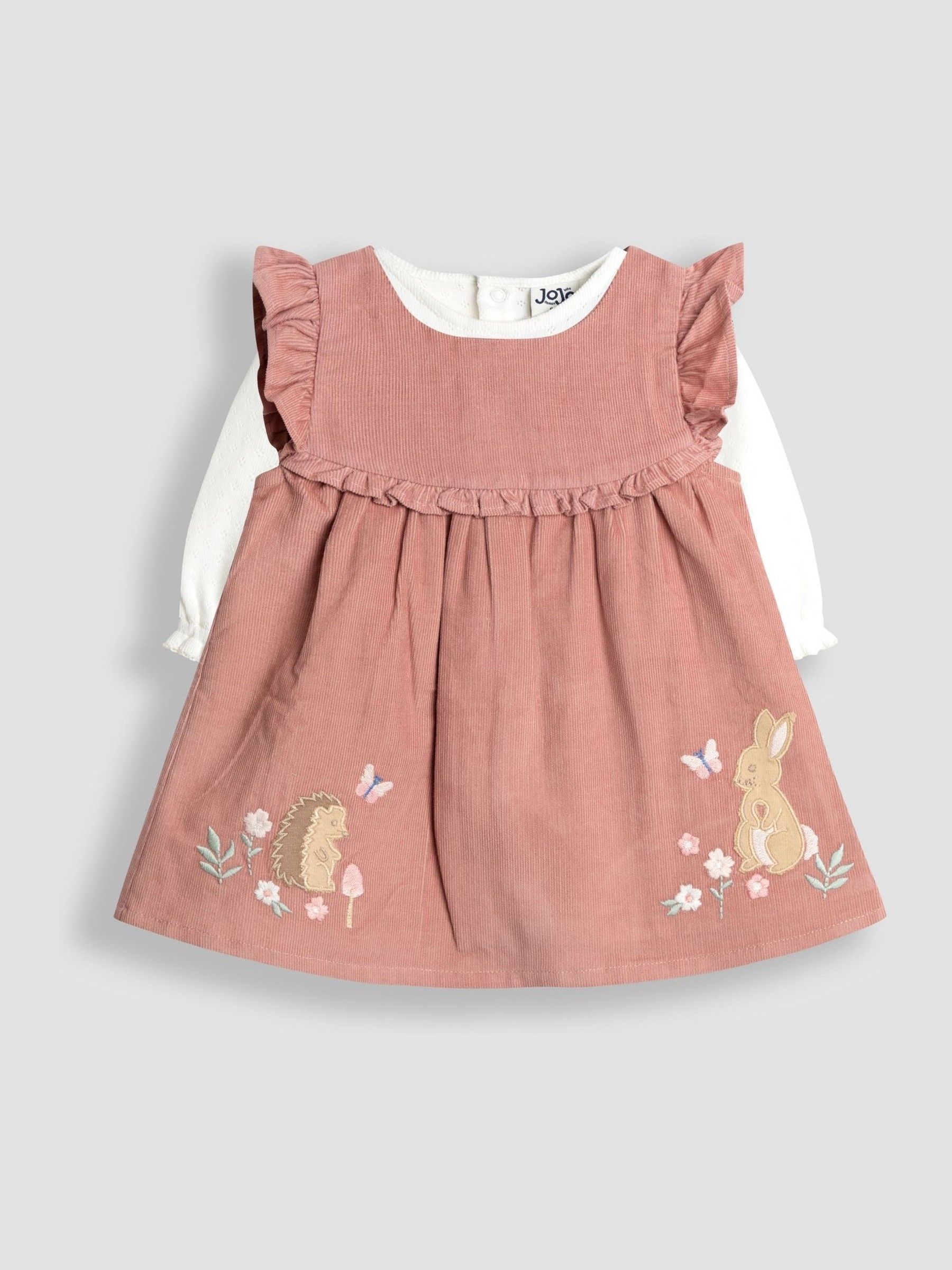 Pink Frill Cord Appliqué Dress & Body Set (F87422) | £32 - £34