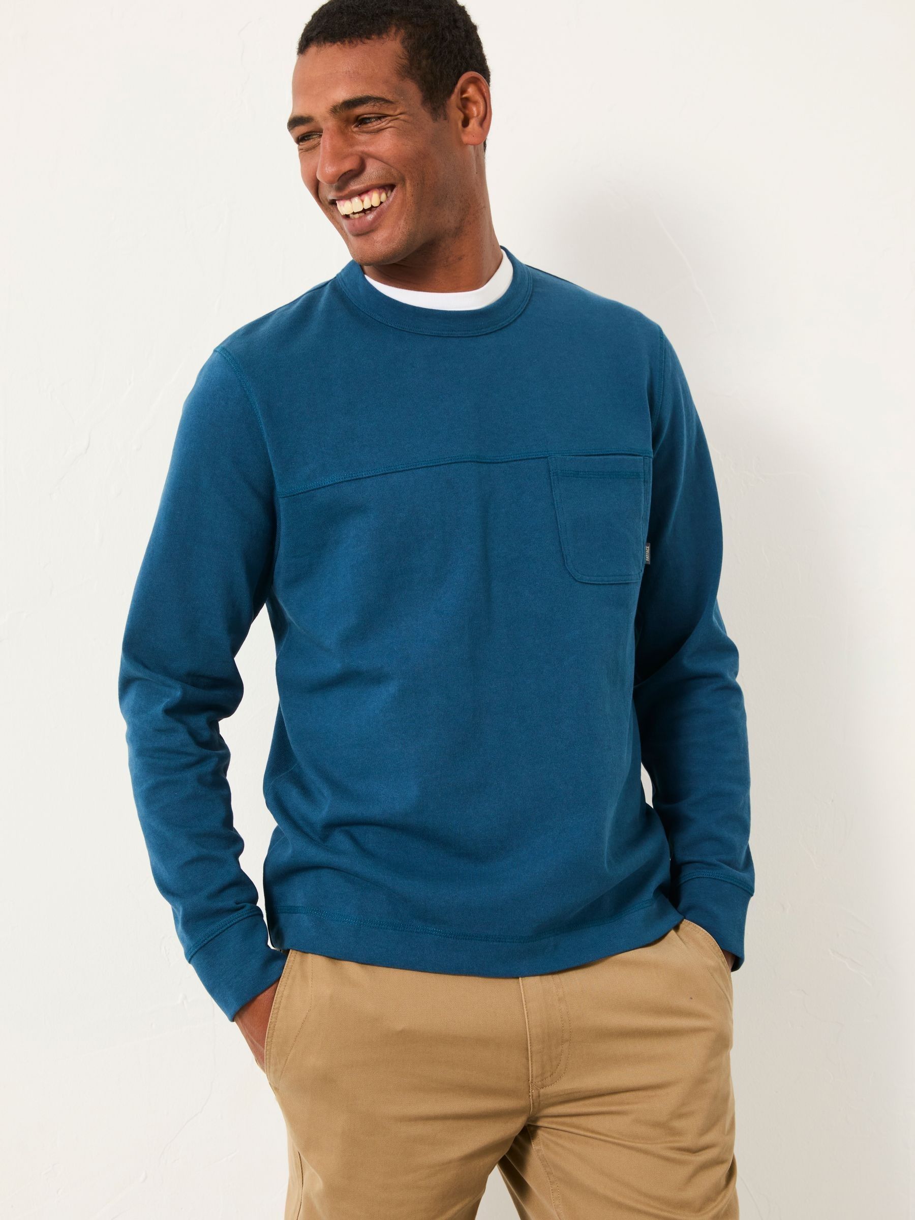 Wilman Dark Teal Blue Crew Sweat (F87755) | £48