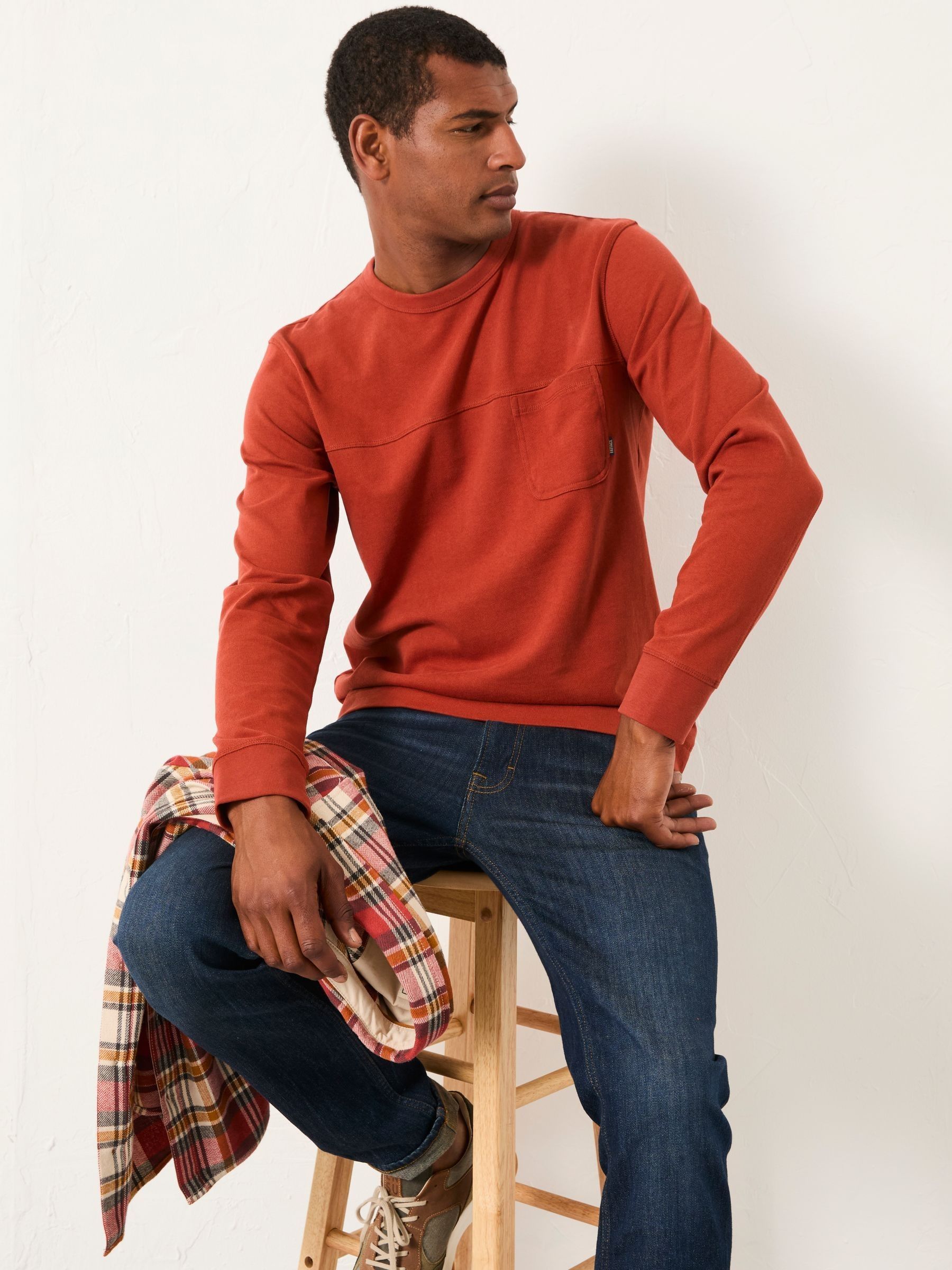 Wilman Terracotta Crew Sweat (F87758) | £48
