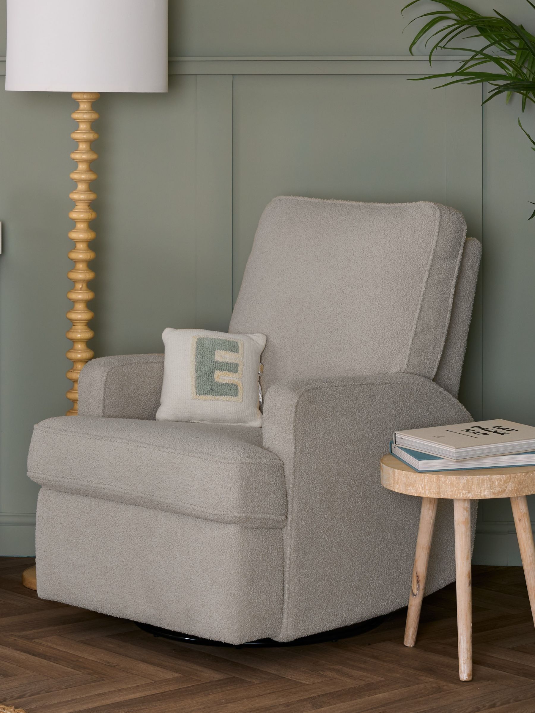 Obaby Teddy Truffle Madison Swivel Glider Recliner Nursing Chair (F89440) | £490