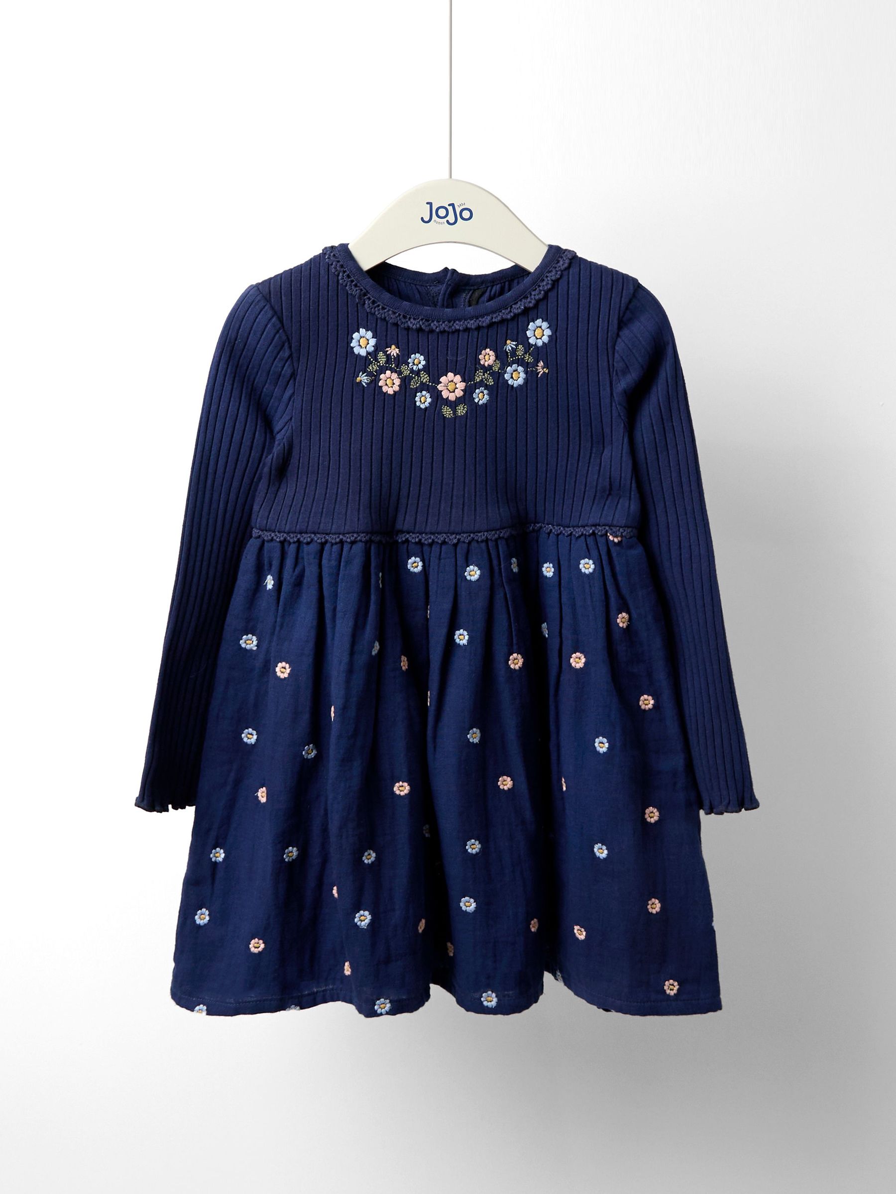 Blue Emb Dress (F89482) | £27 - £30