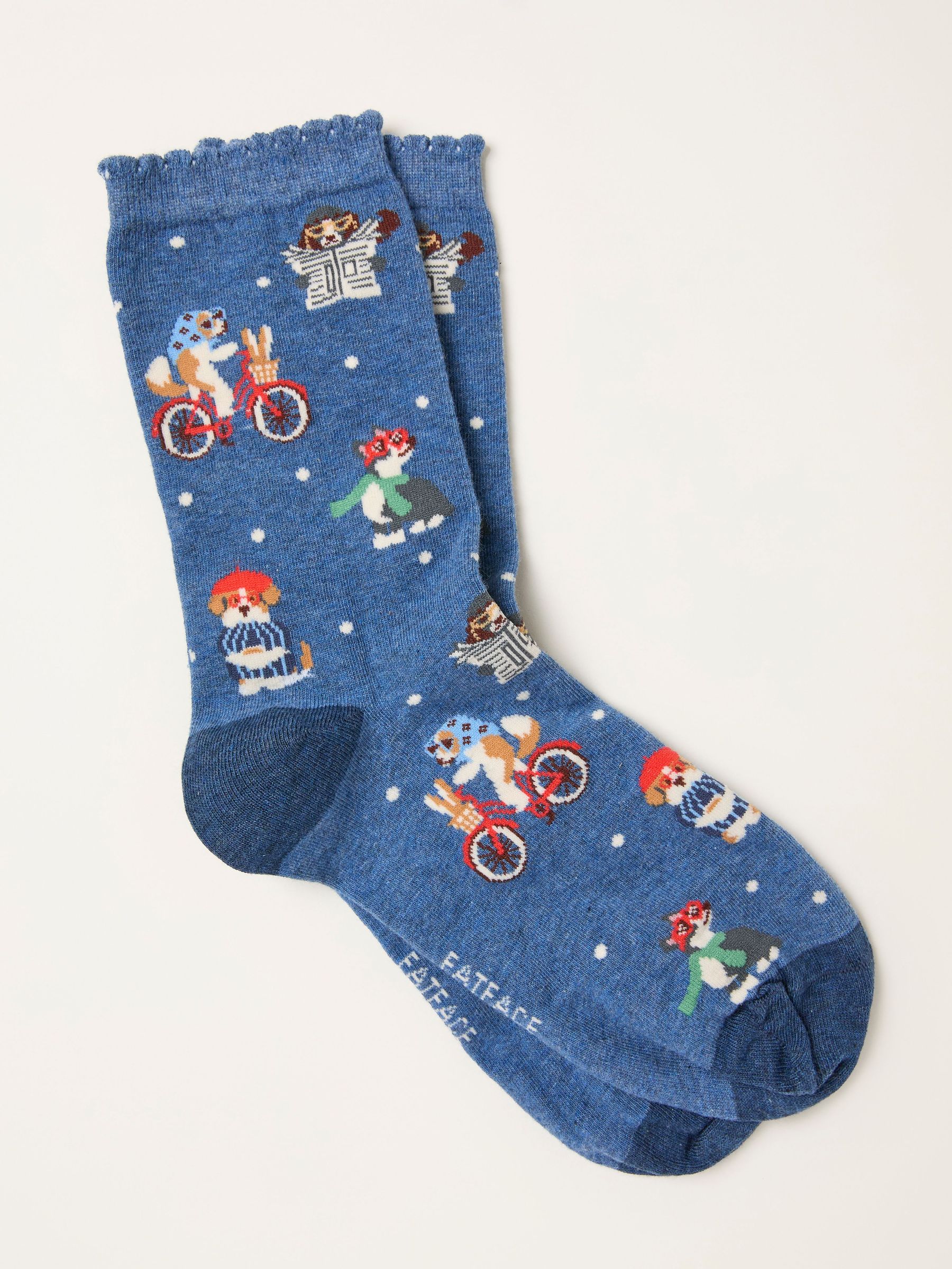 Navy Dog Socks (F89608) | £7.50