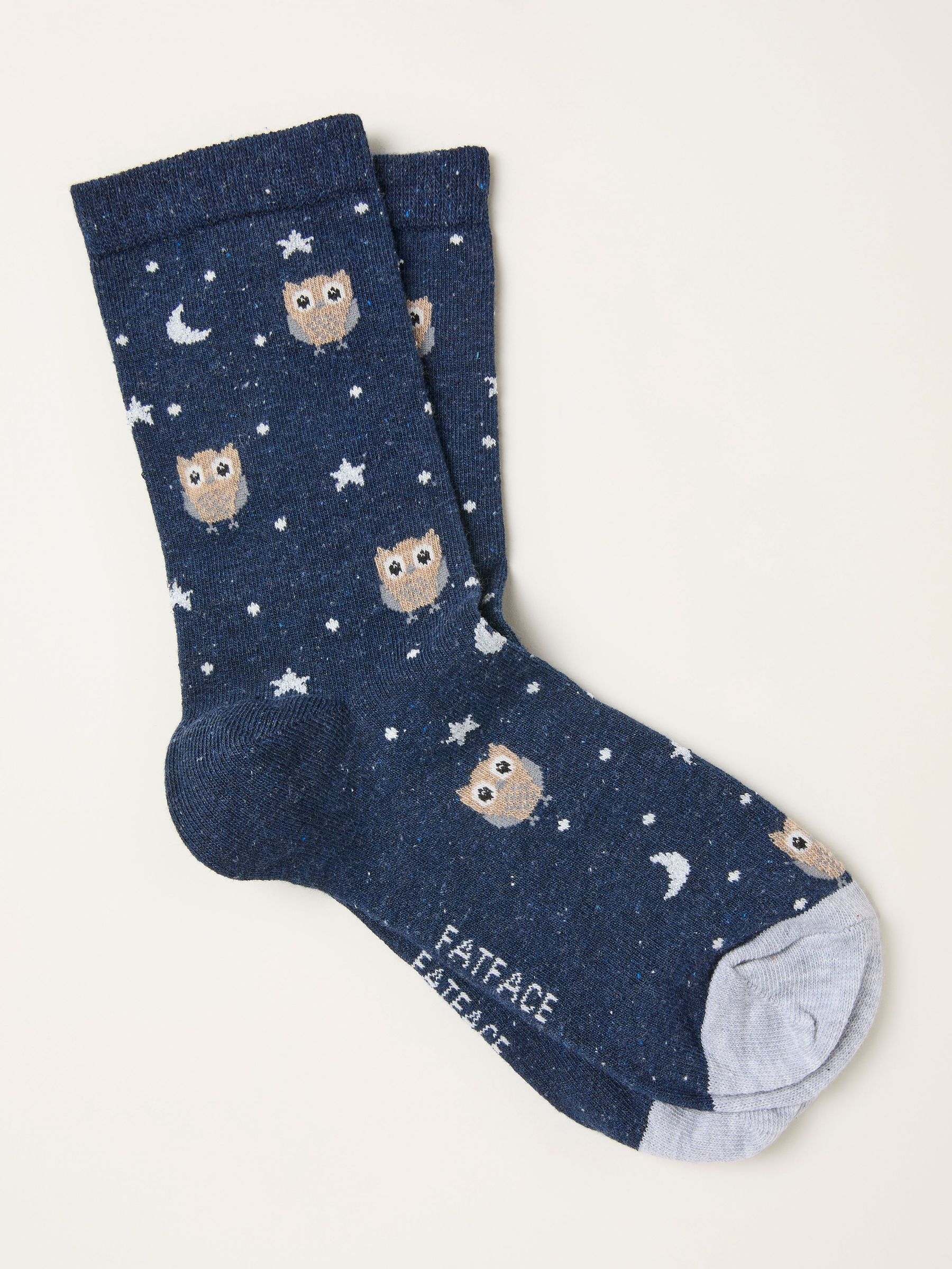 Navy Night Owl Socks (F89617) | £7.50