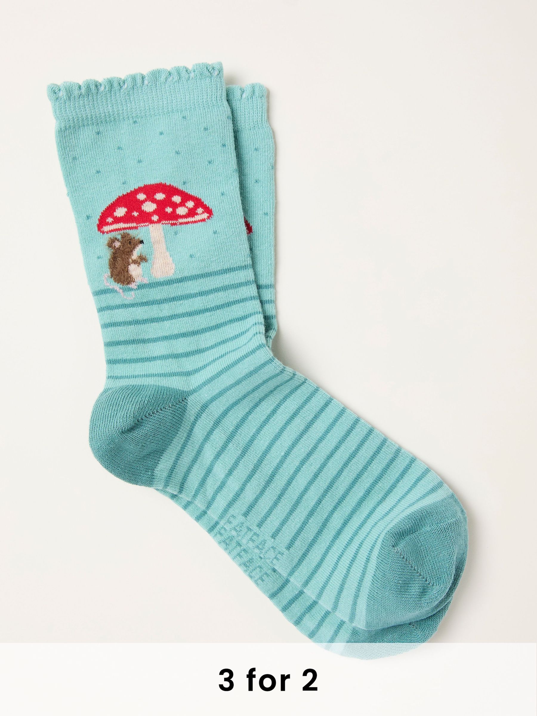Green Mouse Socks (F89619) | £7.50