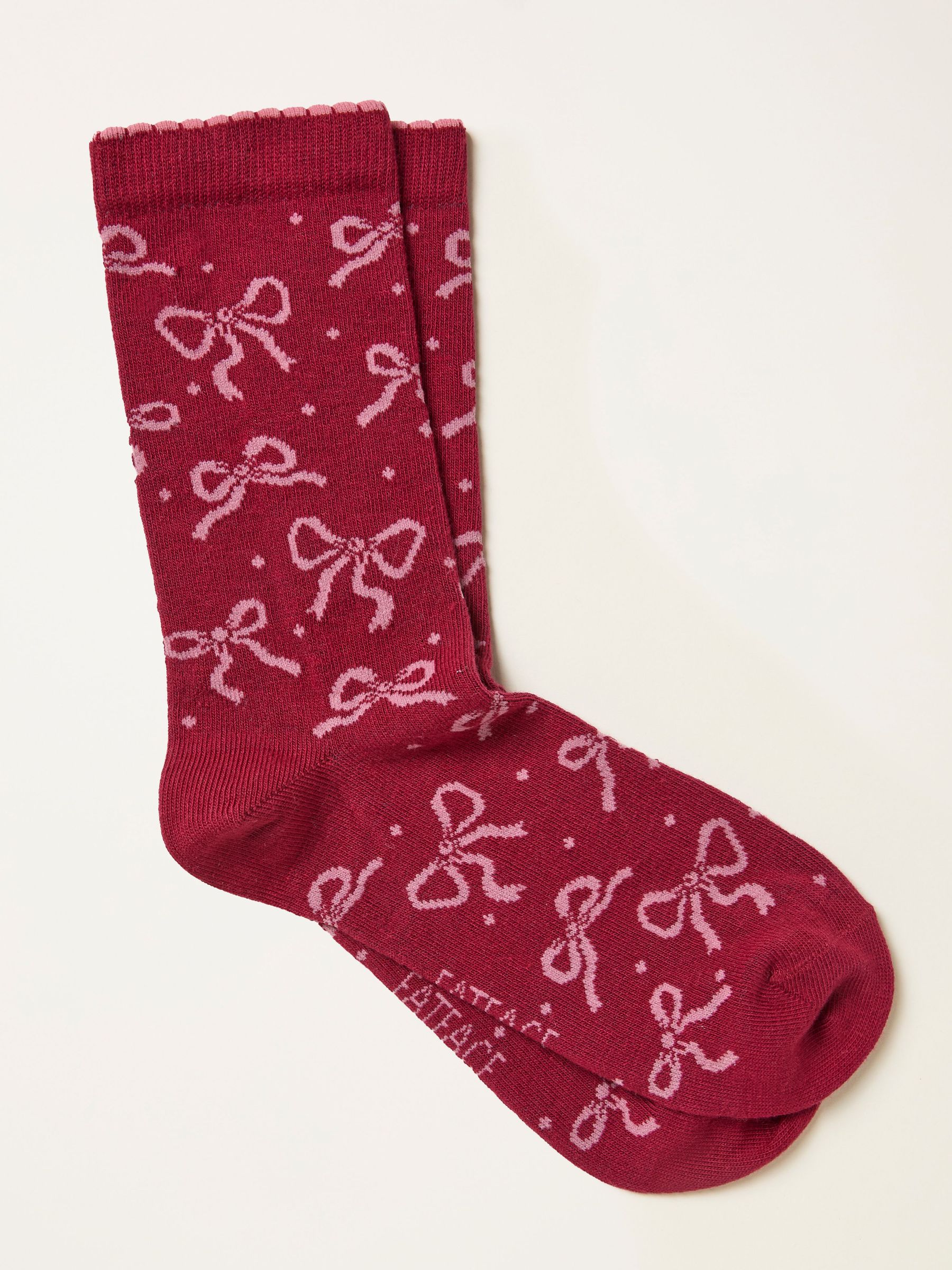 Red Bow Socks (F89627) | £7.50