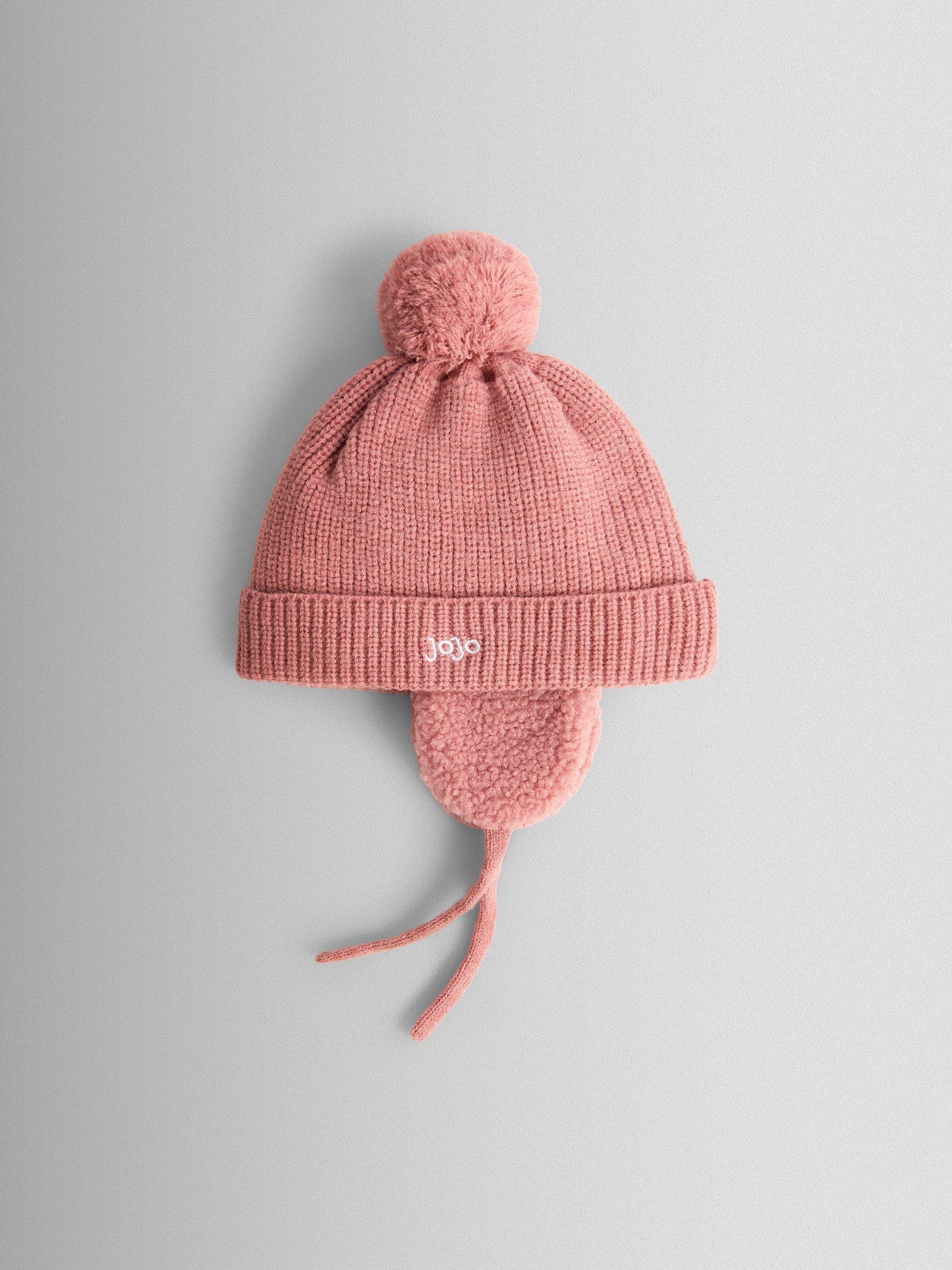 Pink Cosy Pom Pom Rib Hat (F91273) | £14.50