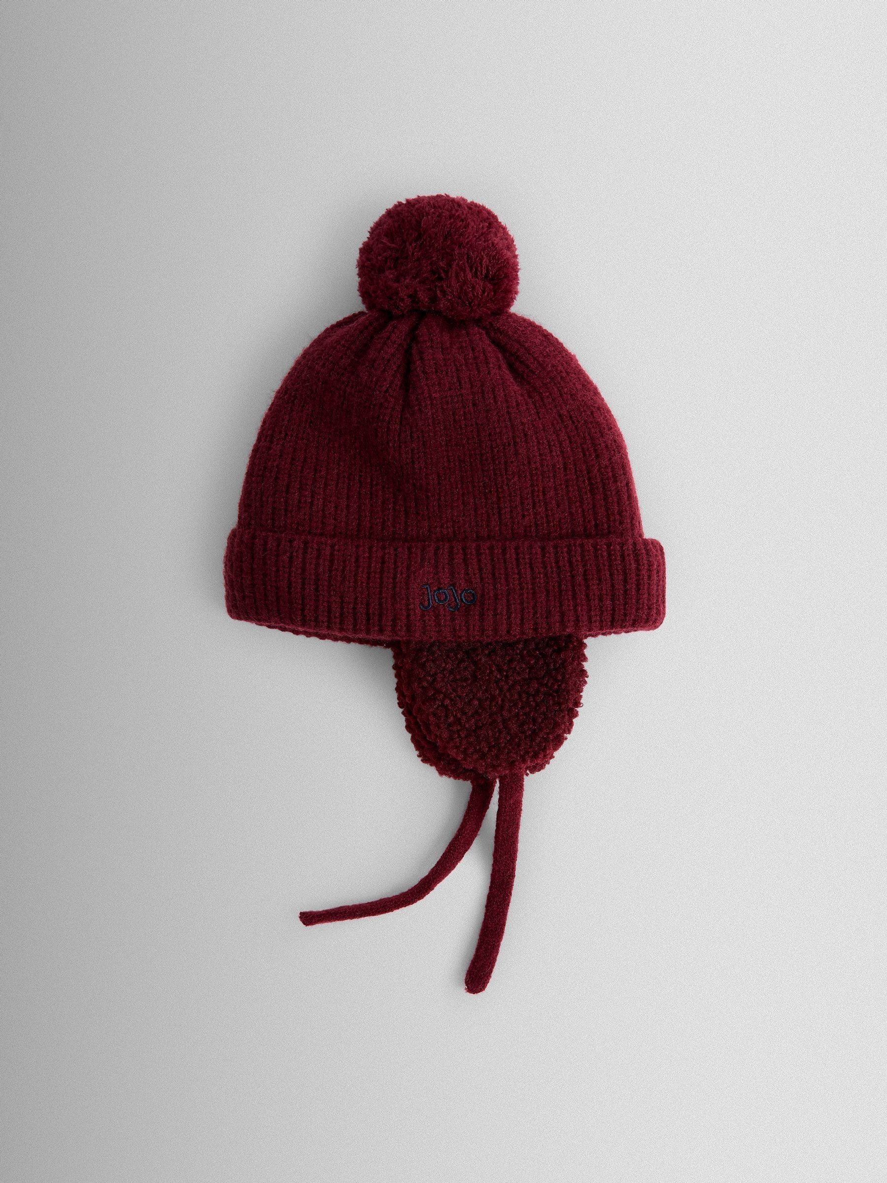 Purple Embroidered Cable Hat (F91281) | £14.50