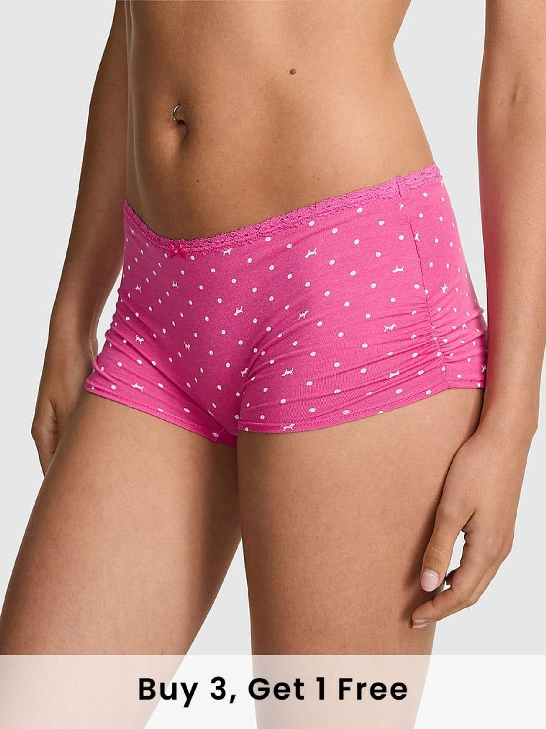 Pink Gossip Short Cotton Ruffle Knickers (F91324) | £9