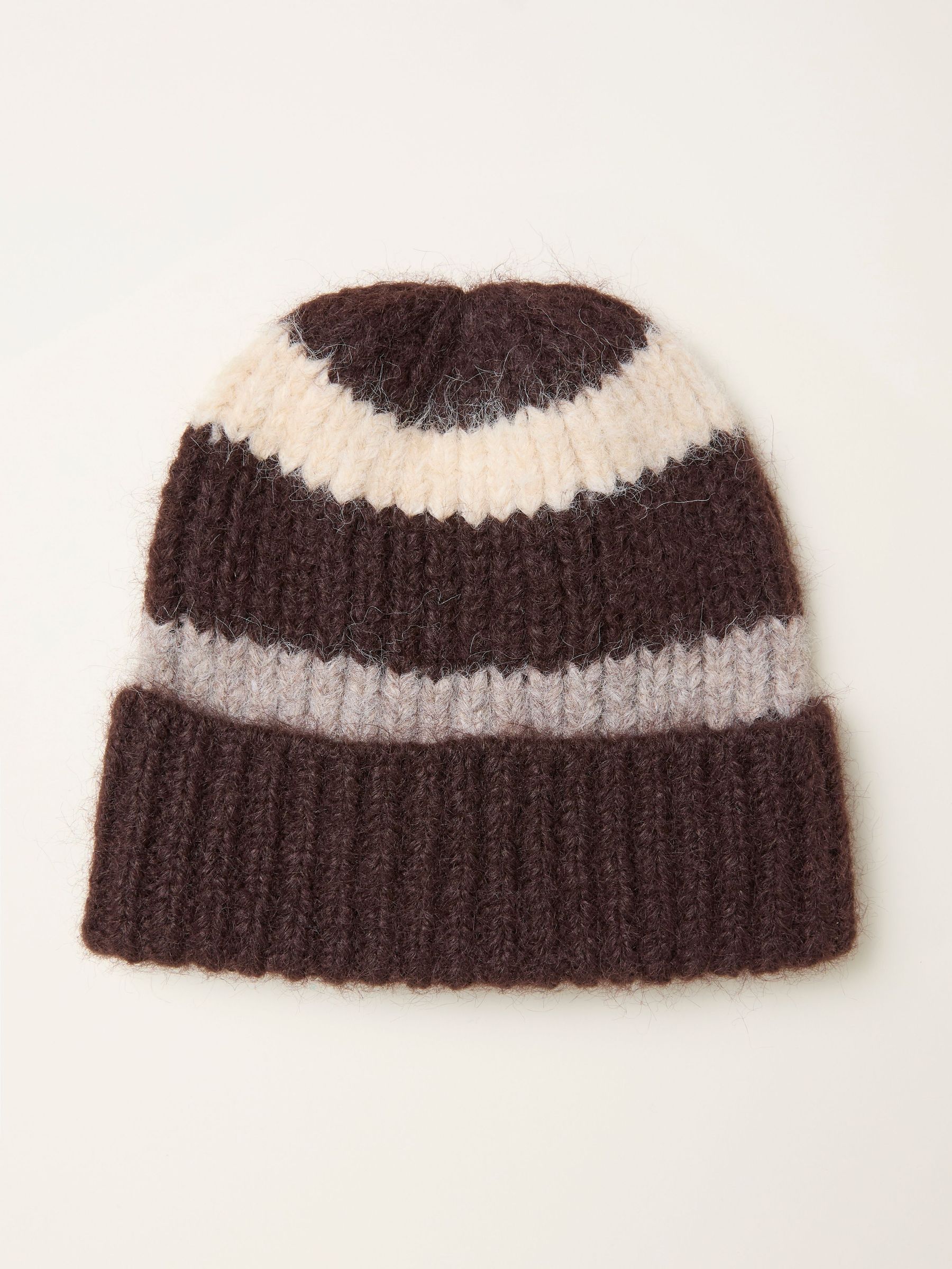 Chocolate Brown Stripe Beanie (F94718) | £22.50