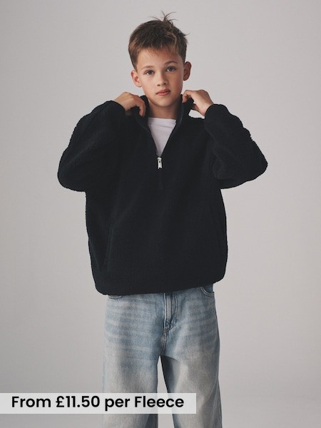 2 Pack Borg Quarter Zip Fleeces (F94876) | £23 - £25