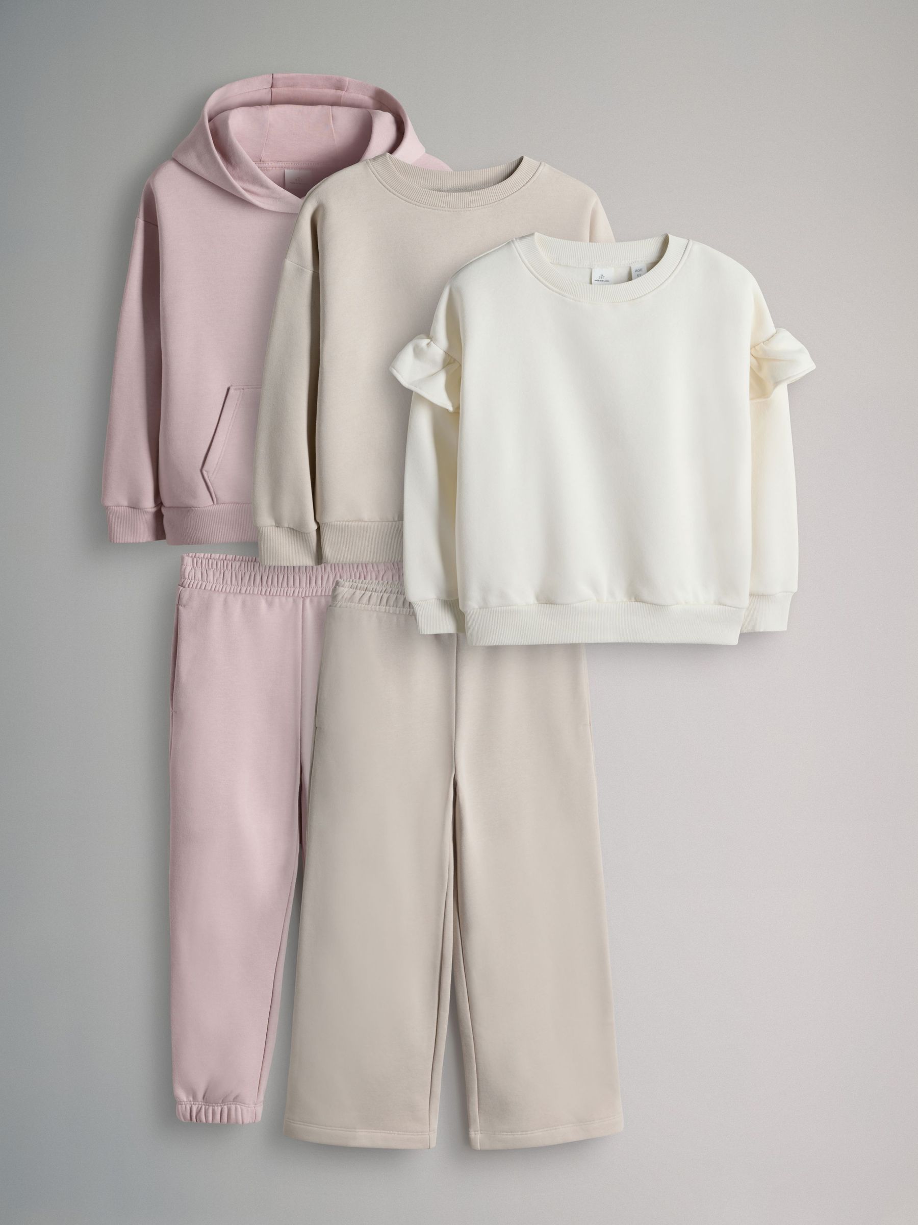 5 Piece Crew Sweat, Hoodie and Joggers Set (F94935) | £30 - £39