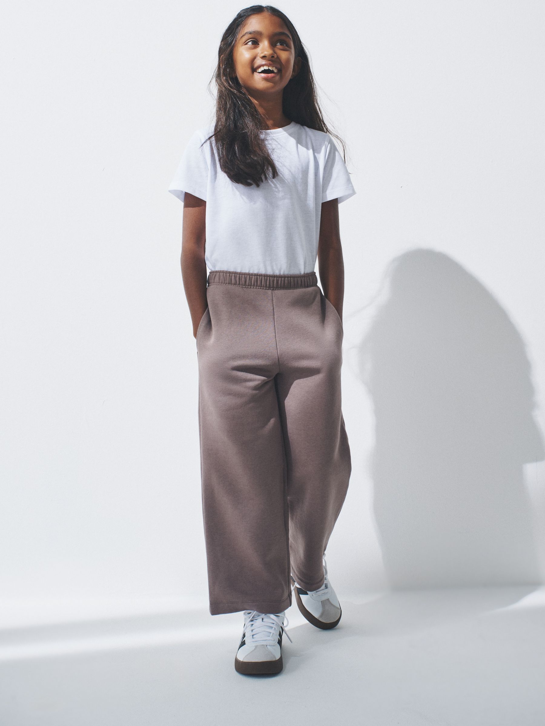 Pink/Cream - 4 Pack Wide Leg Joggers (F94942) | £24 - £29