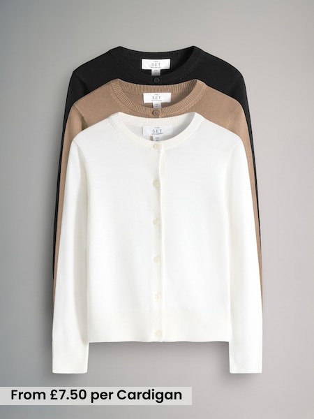 3 Pack Knitted Cardigans (F94956) | £22.50 - £26