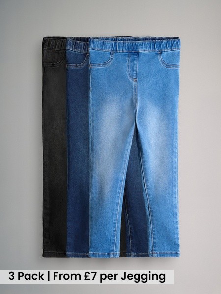 Light Blue / Dark Blue / Black Jegging 3 Pack (F94958) | £21 - £25