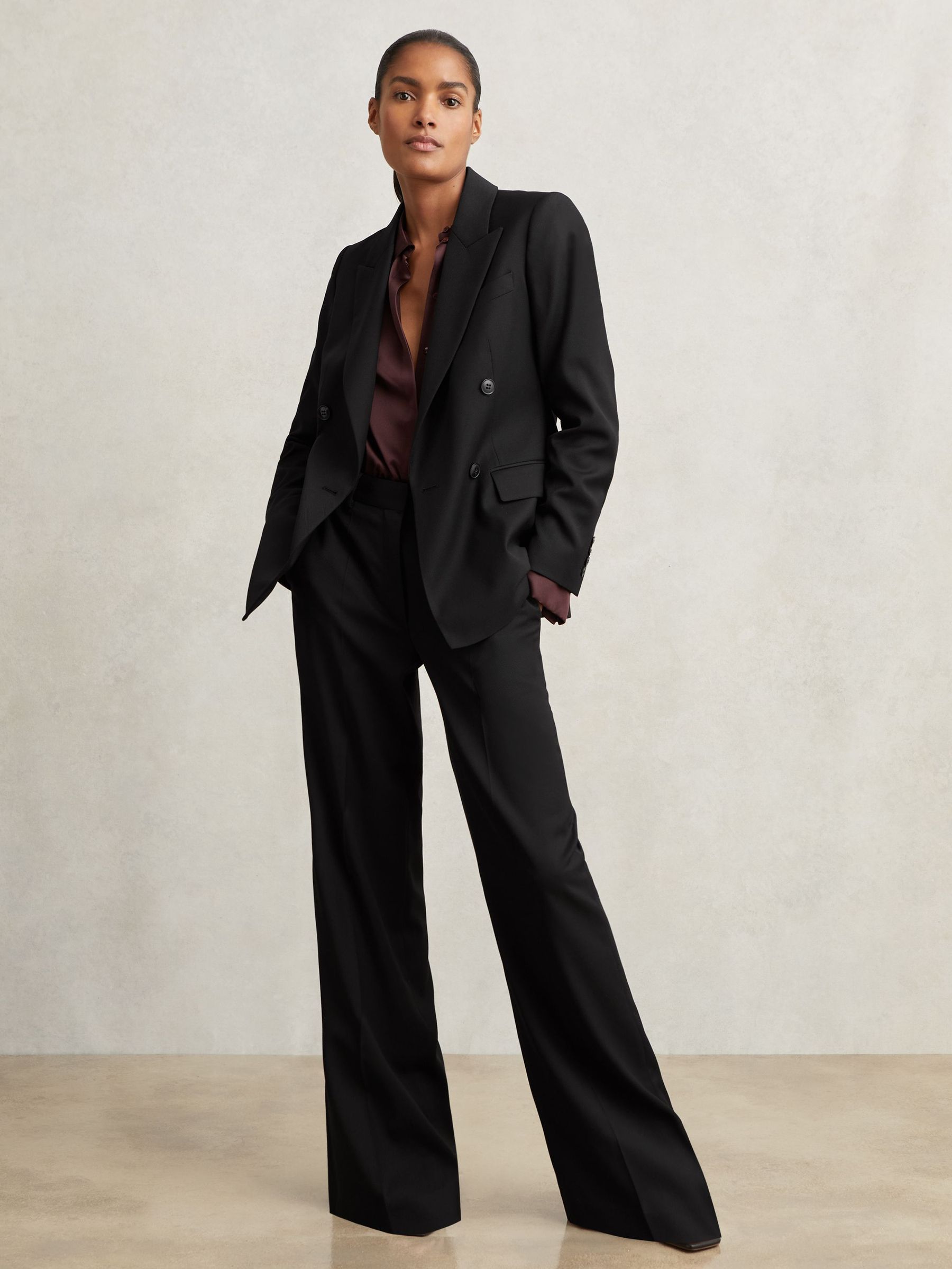 Suit Trousers in Black (F96459) | £150