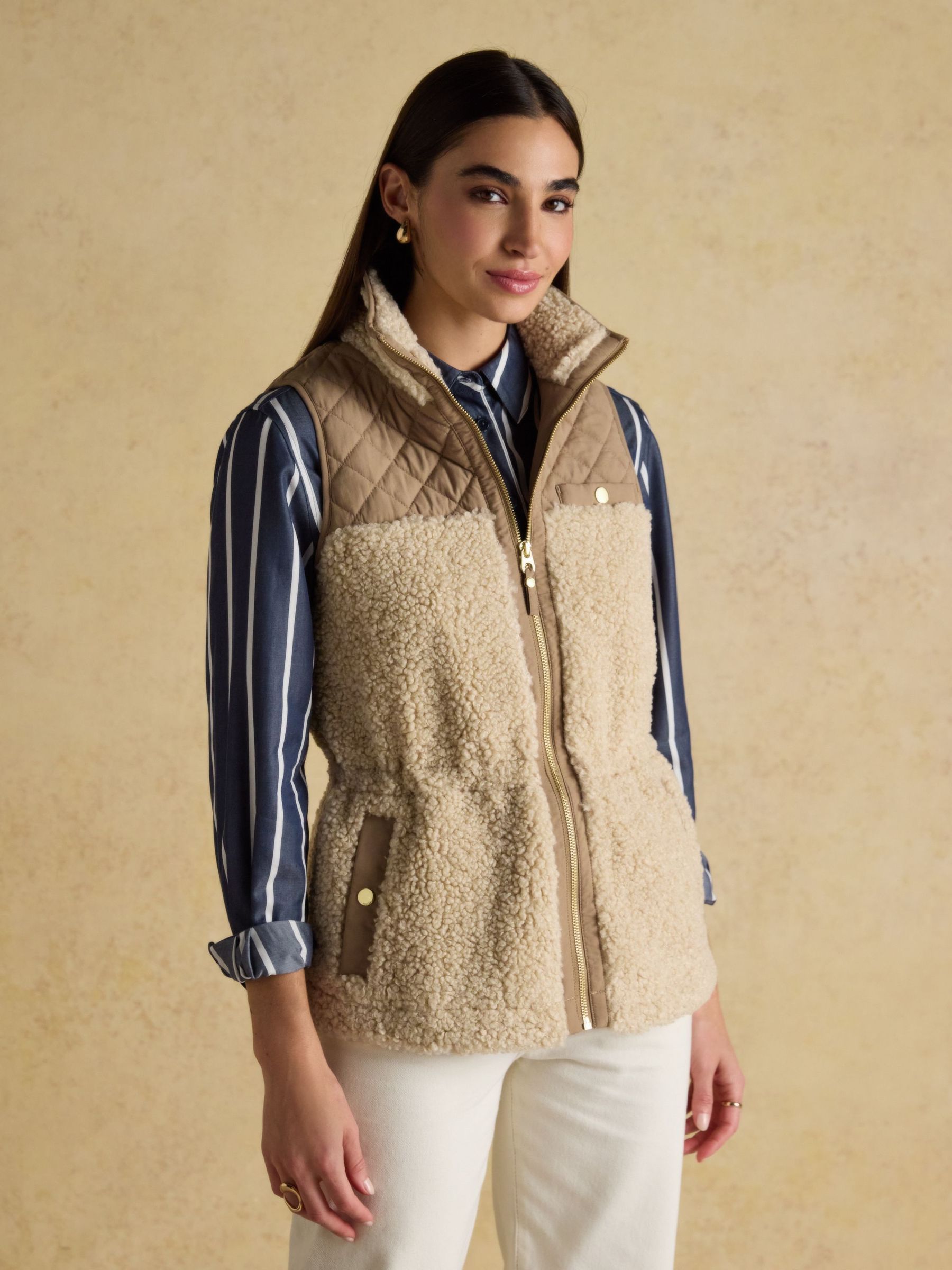 Tadworth Cream Fleece Gilet