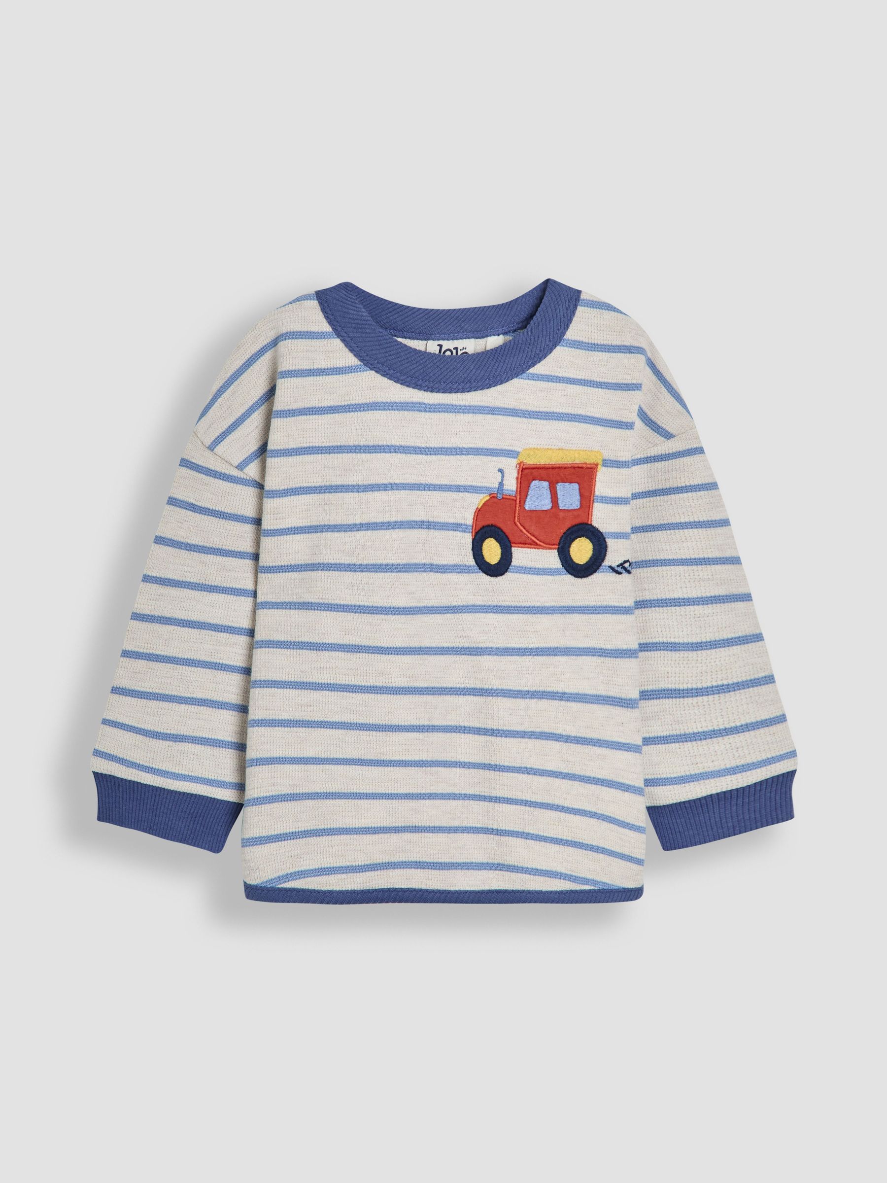 Blue Tractor Appliqué Pocket Top (F96713) | £14 - £17