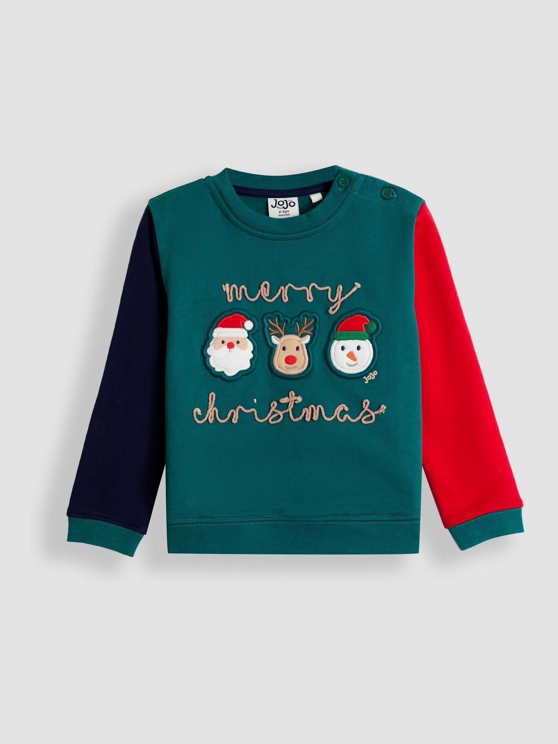 Green Christmas Character Appliqué Sweatshirt (F96726) | £25 - £28