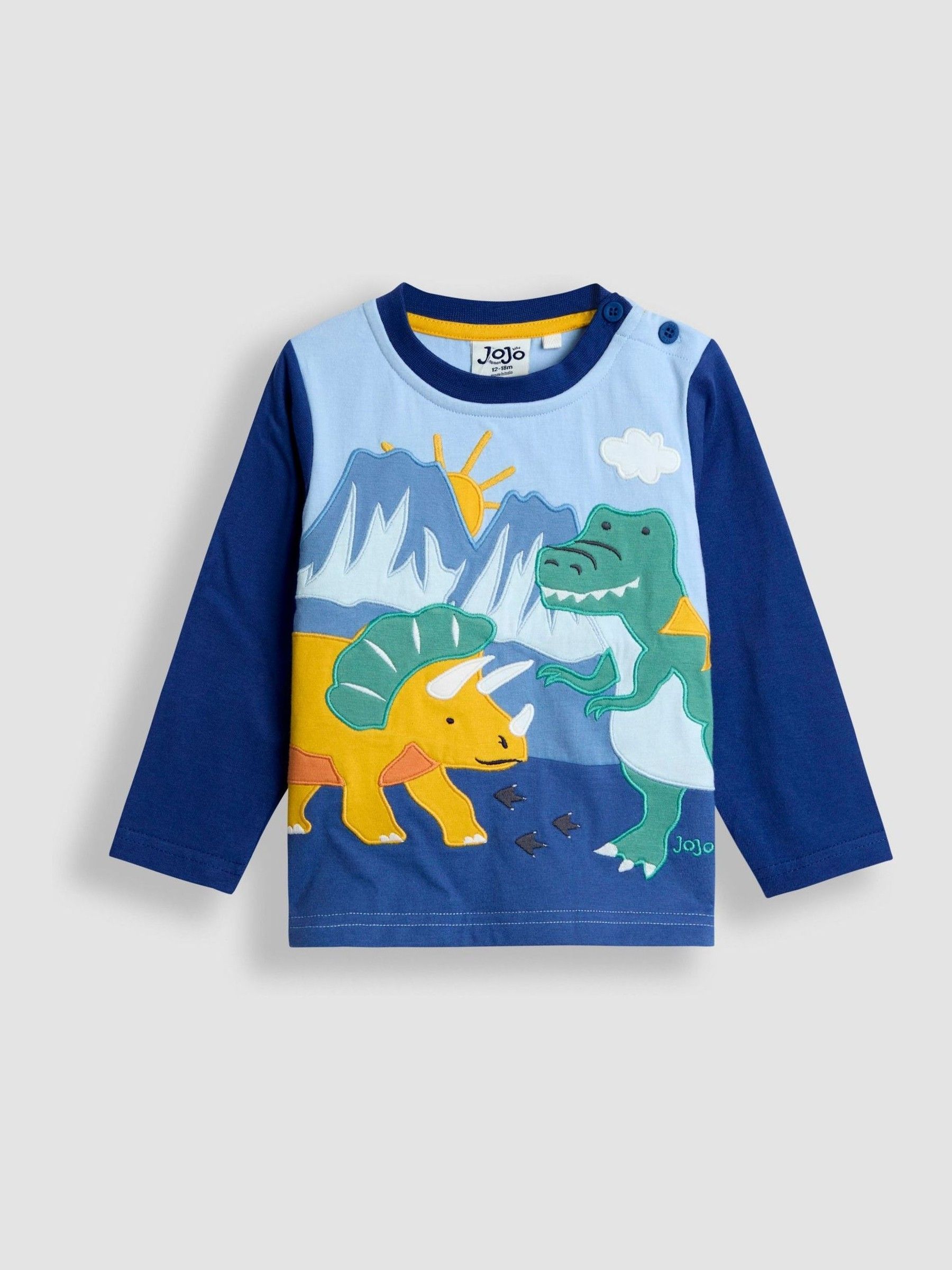 Blue Appliqué Scene Top (F96738) | £17 - £20