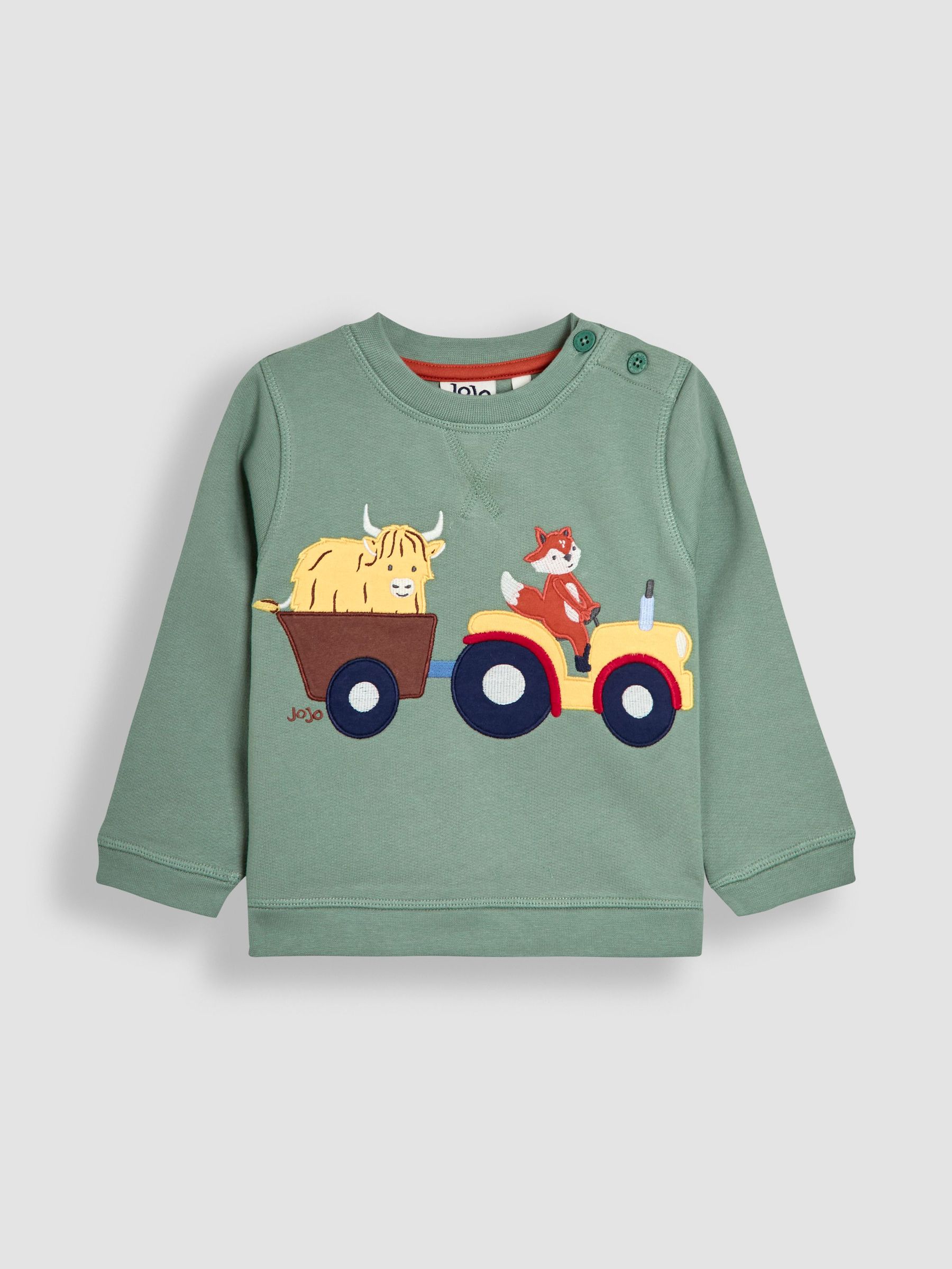 Green Appliqué Sweatshirt (F96747) | £25 - £28