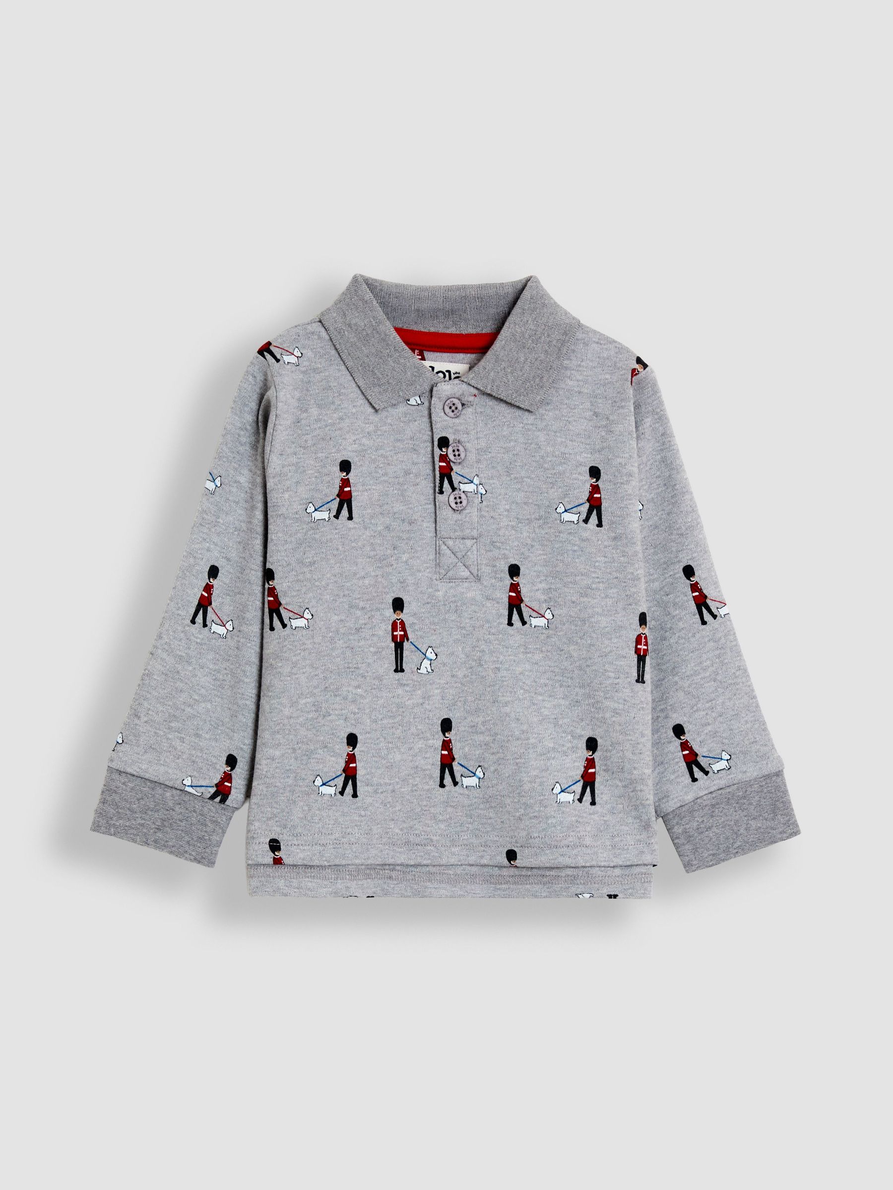 Grey Printed Polo Shirt (F96795) | £18 - £21