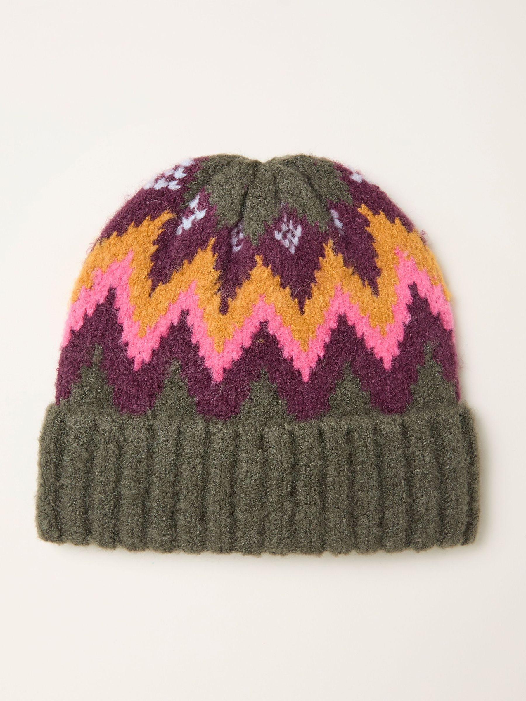 Khaki Green Pattern Beanie (F97611) | £25