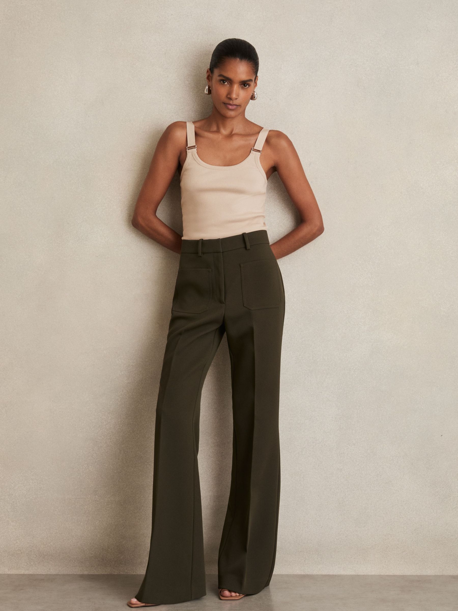 Stretch-Cotton D-Ring Strap Vest in Neutral (F97687) | £40
