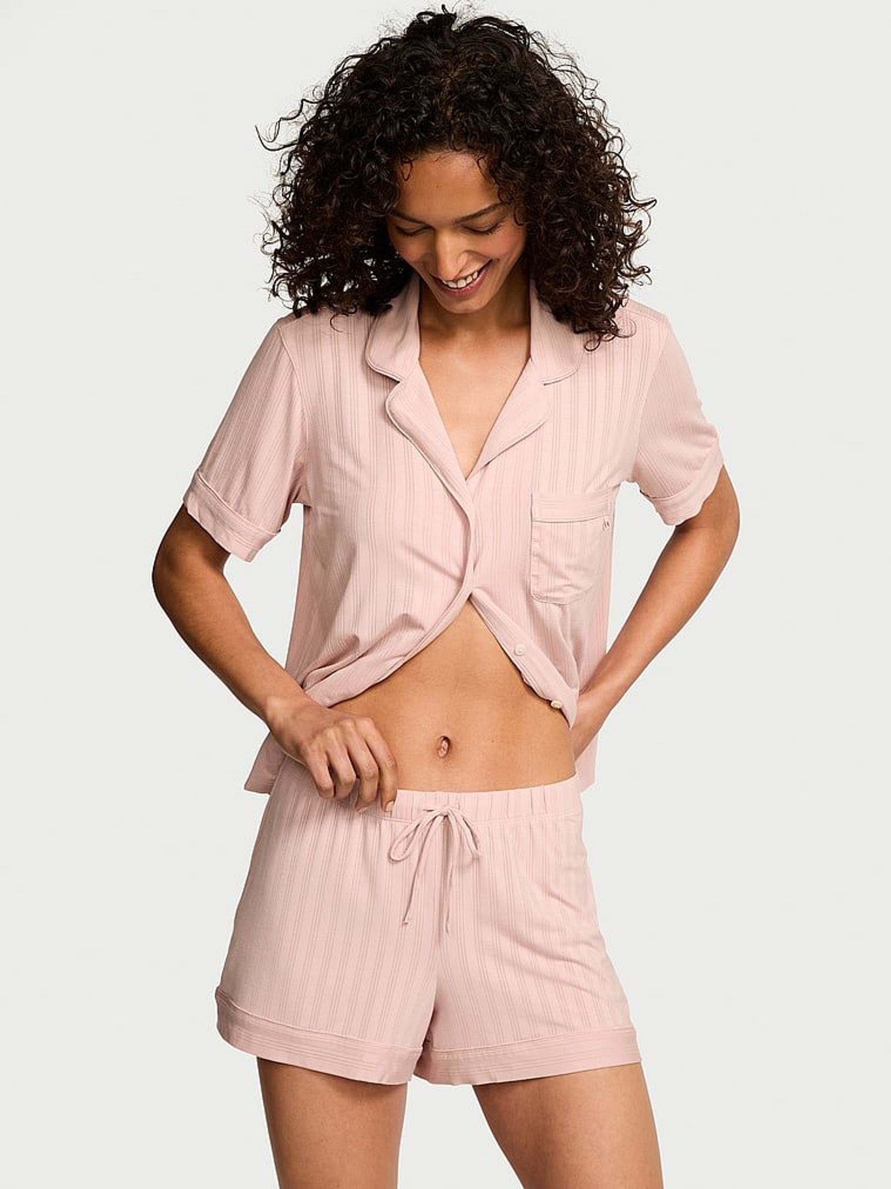 Bare All Pink Modal Short Pyjama Set (F99909) | £59