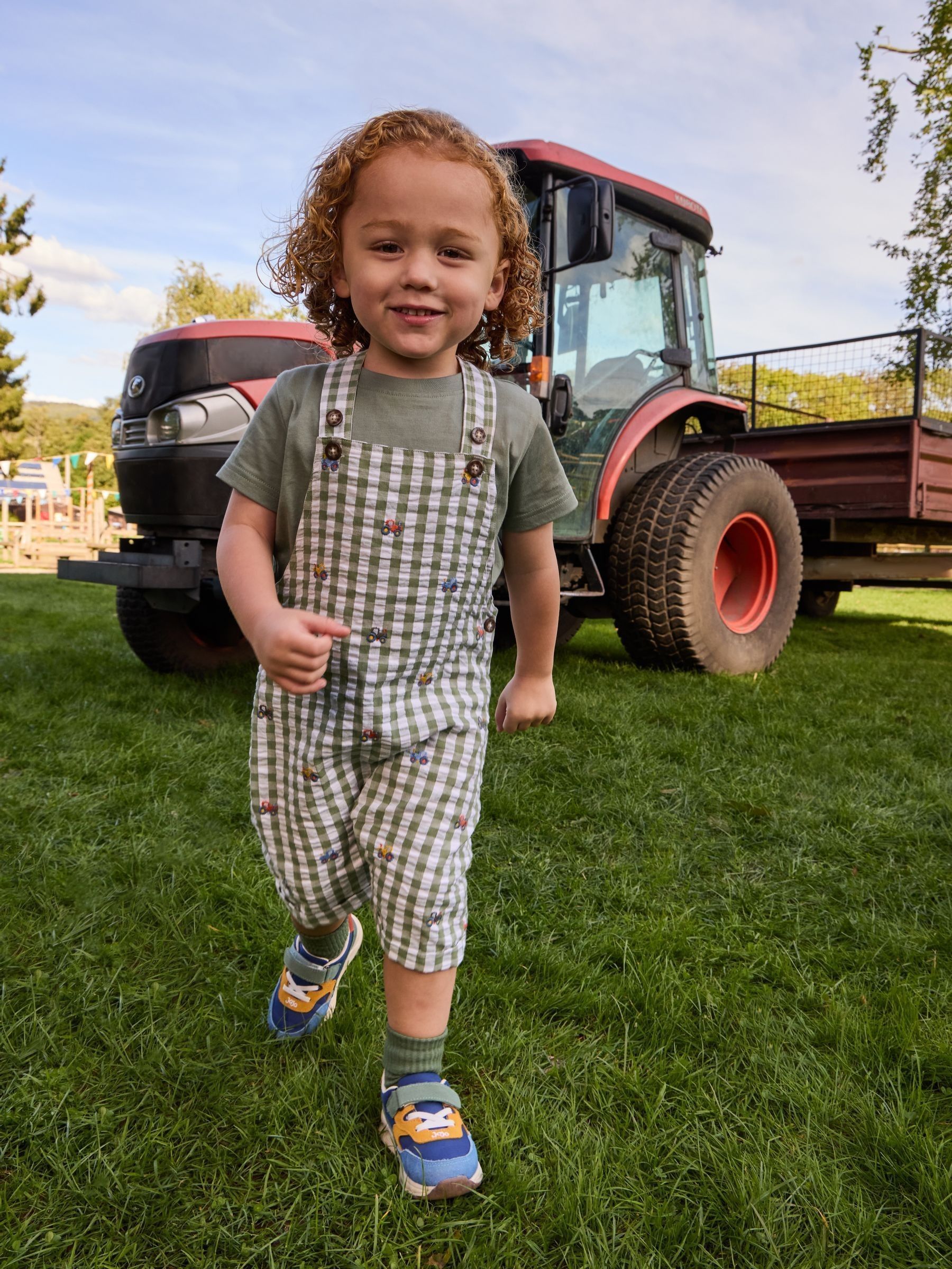 Green Embroidered Dungarees (G05320) | £26 - £27