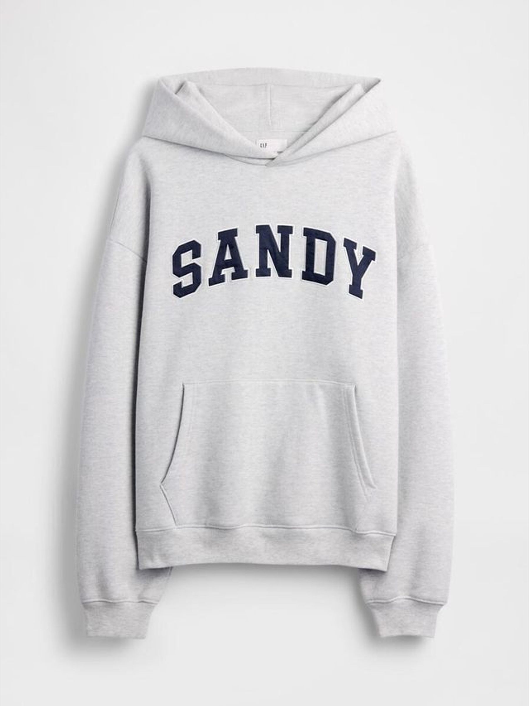 Grey Sandy Liang Extra Heavyweight Logo Oversized Hoodie (G05356) | £135