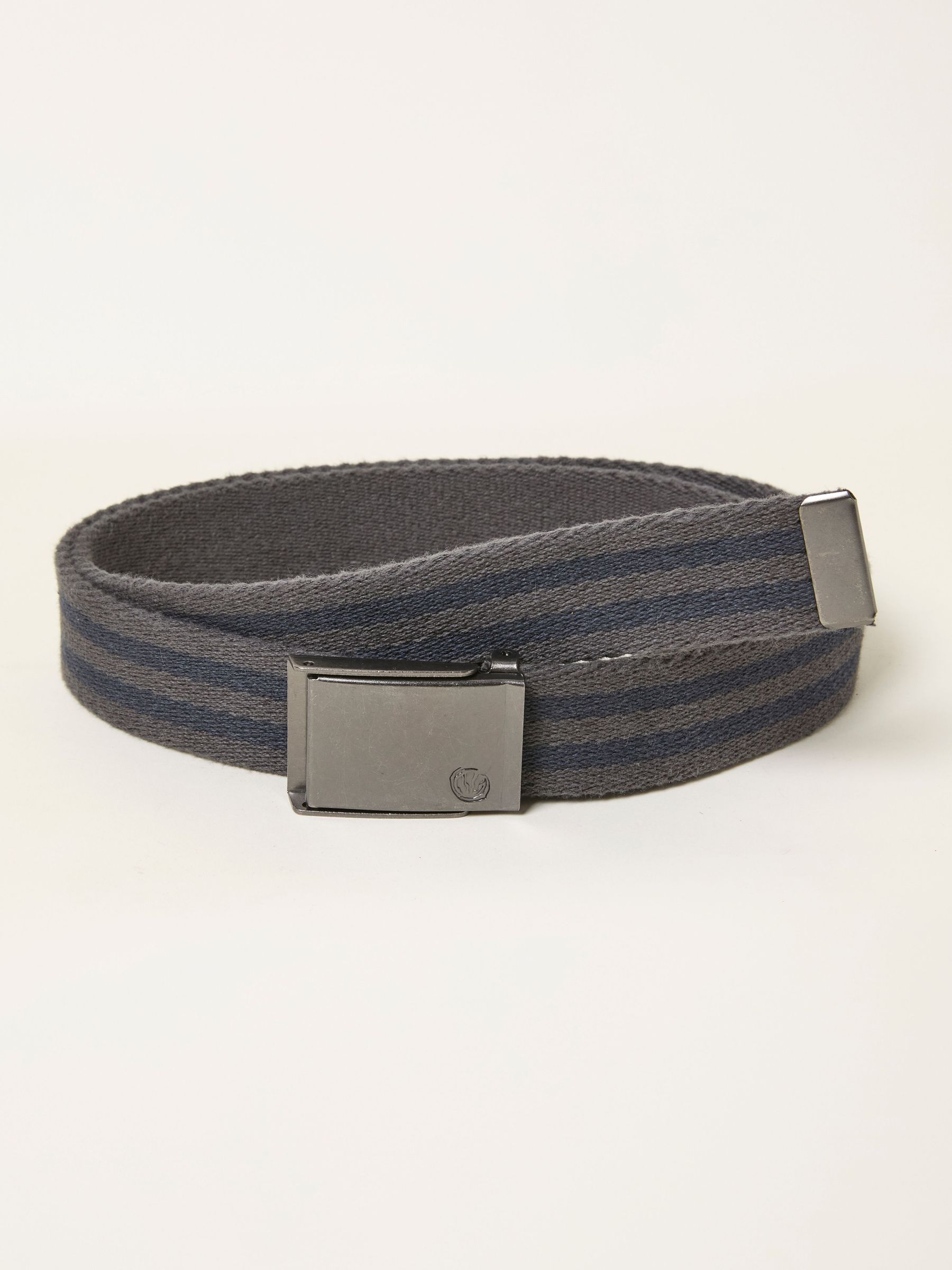 Grey Striped Reversible Belt (G05373) | £16