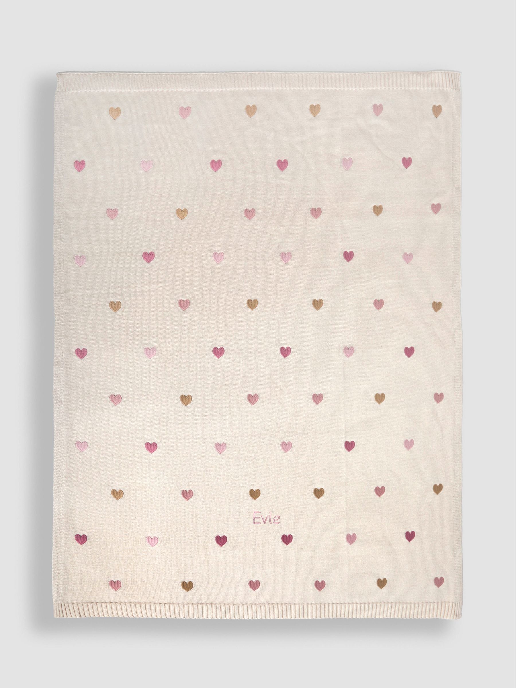 Heart Personalised Embroidered Shawl (G05836) | £34