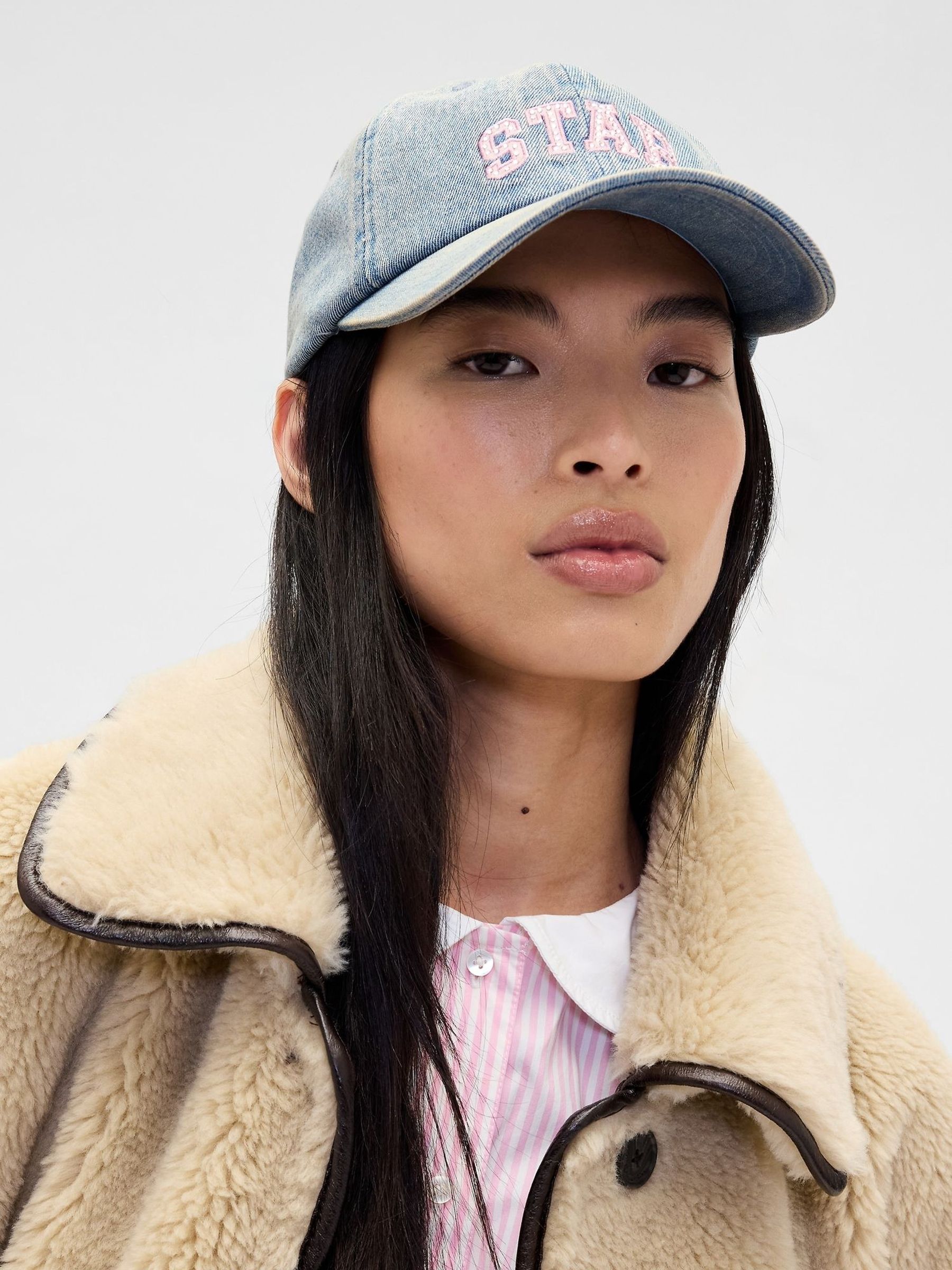 Light Wash Blue Sandy Liang Logo Baseball Cap (G06188) | £30