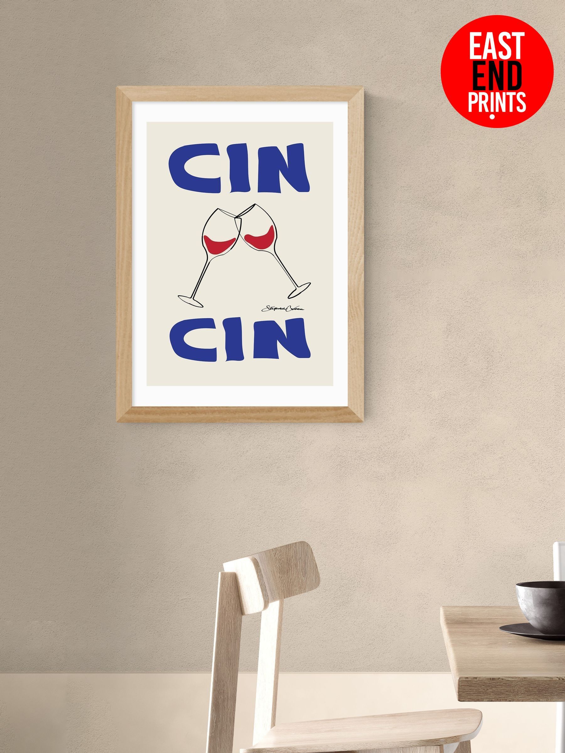 Oak Cin Cin Wall Art Print by Stephie Cardona (G06420) | £50 - £130
