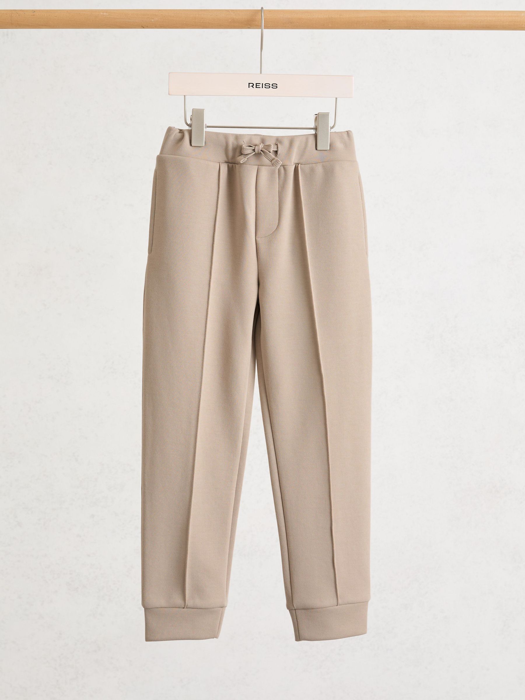 Interlock Drawstring Joggers in Stone (G07057) | £32