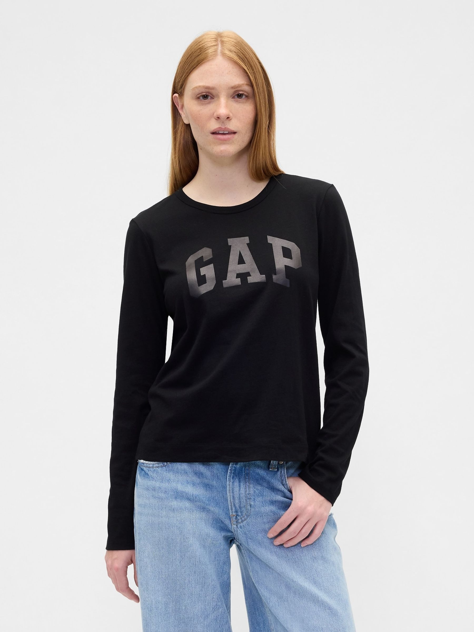 Black Long Sleeve Logo T-Shirt (G07240) | £16