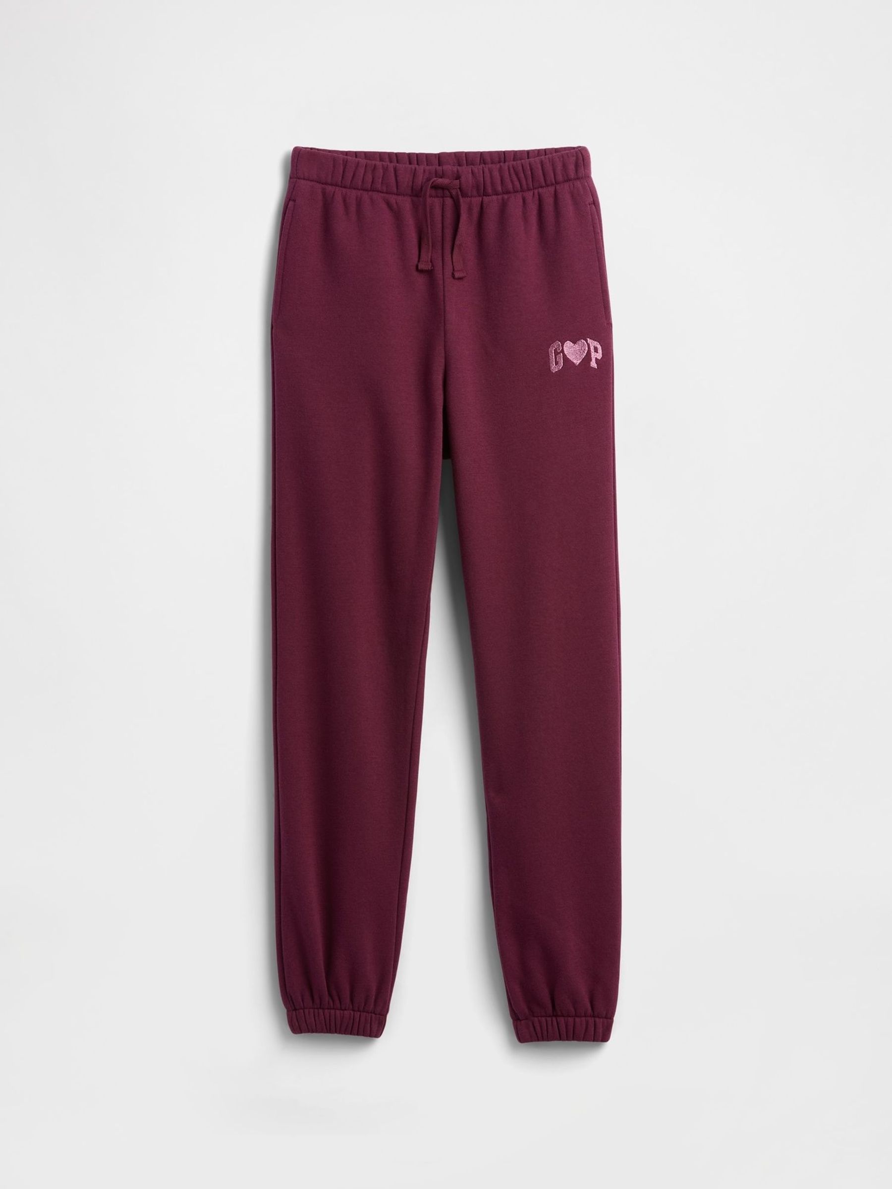 Burgundy Red Relaxed Logo Joggers (G07370) | £22