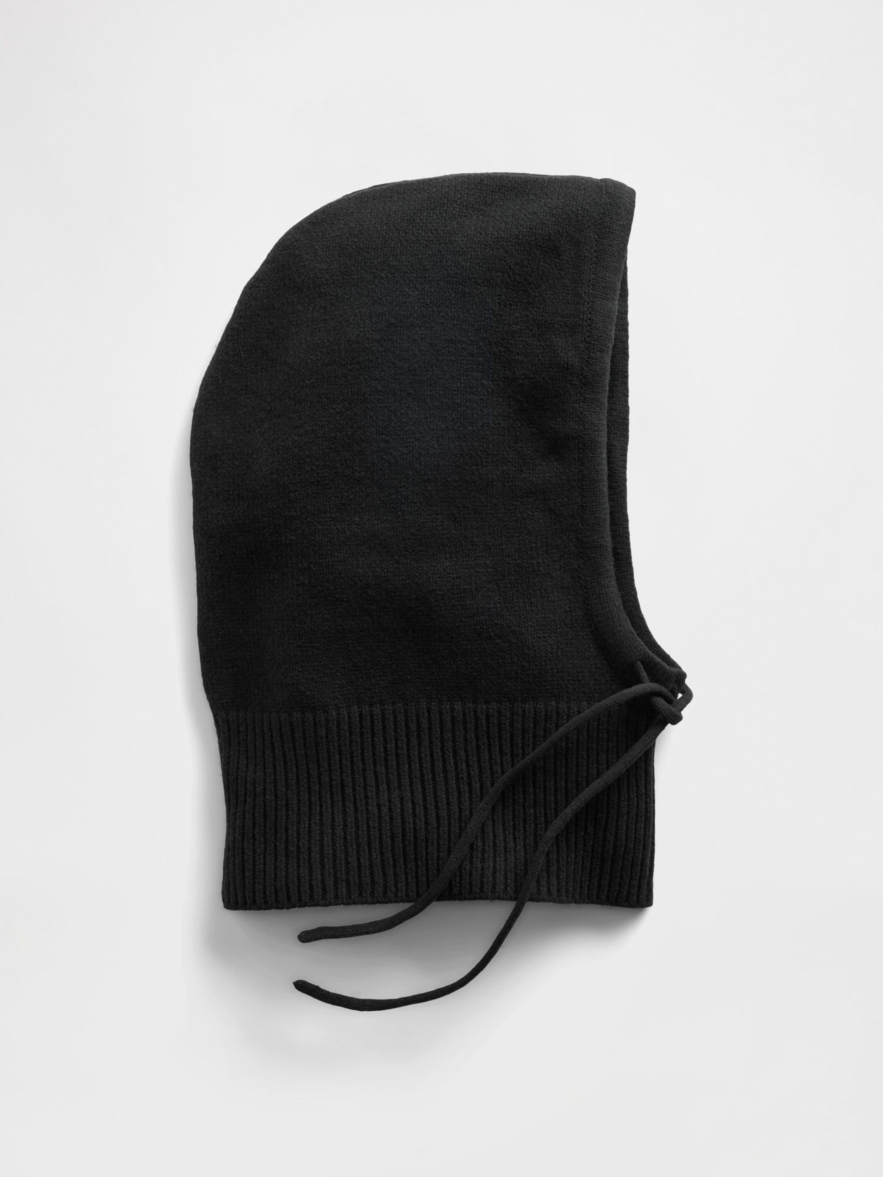 Black CashSoft Drawcord Hood Hat (G07424) | £30
