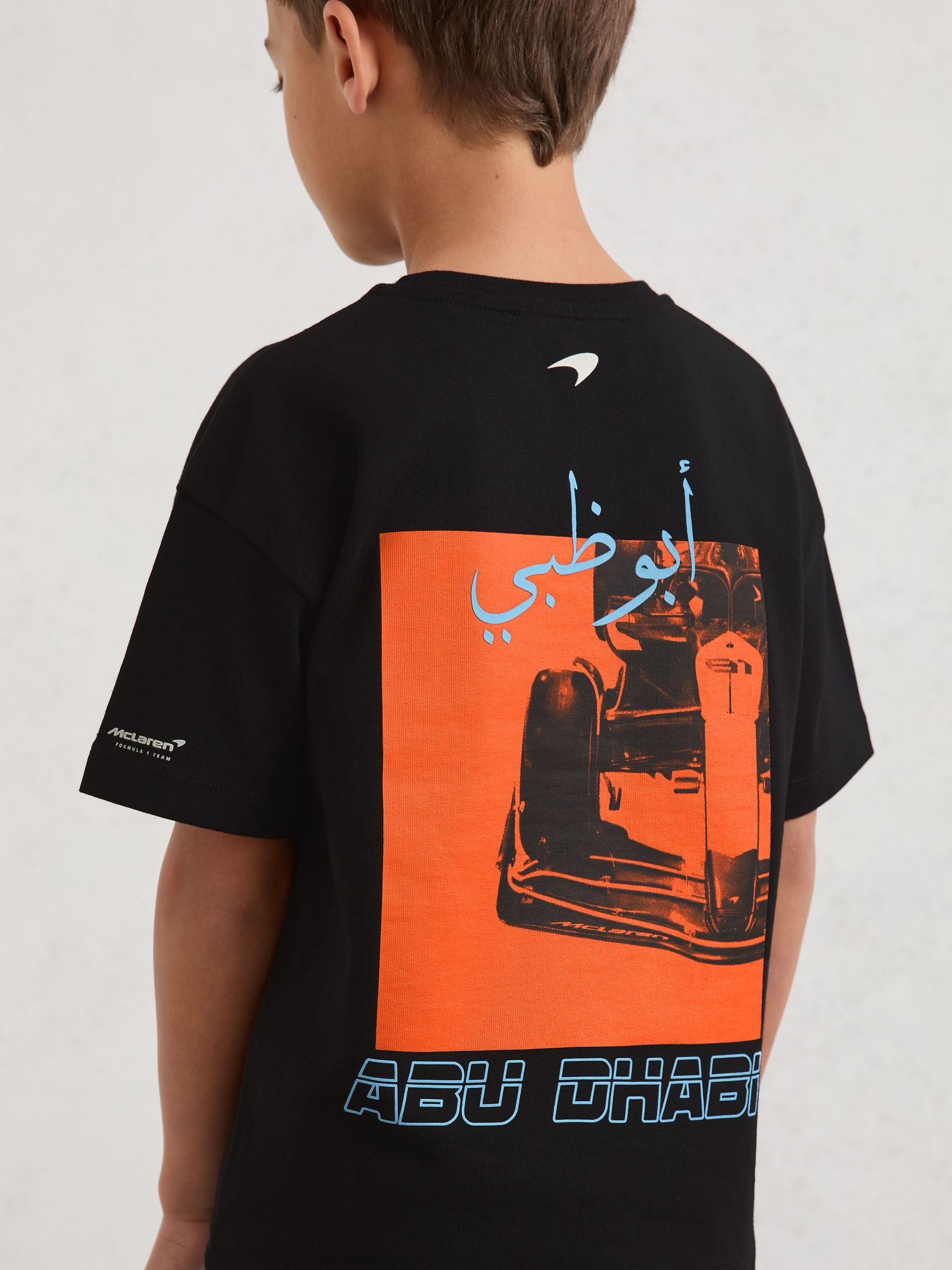 9-13 yrs McLaren F1 Team Abu Dhabi T-Shirt Unisex Fit in Black (G11426) | £32