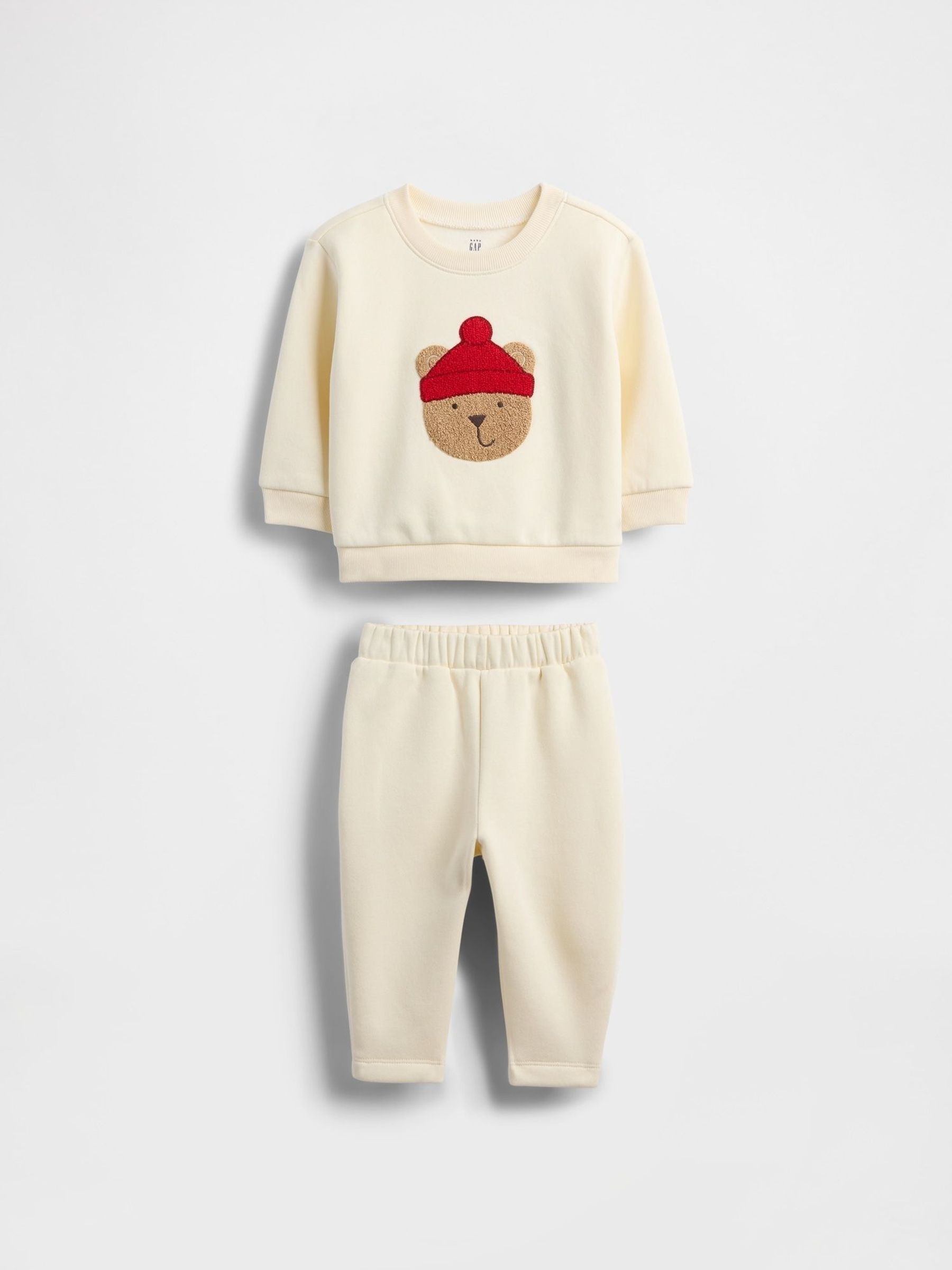 Cream VintageSoft Brannan Bear Outfit Sweat Top & Joggers Set (G11575) | £25