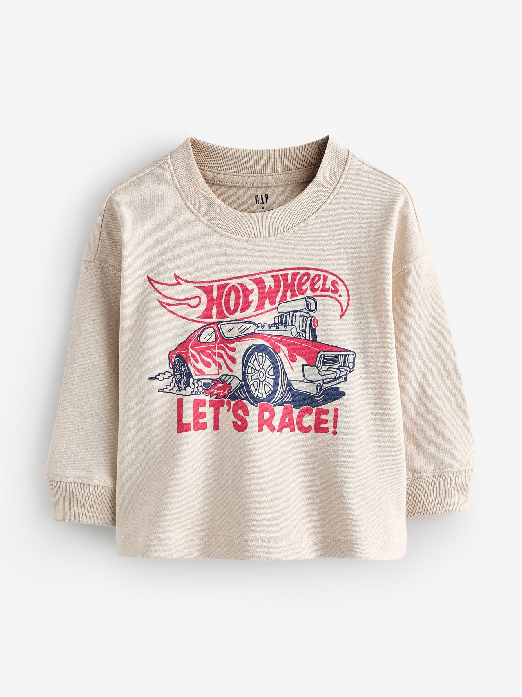 Cream Hot Wheels Graphic T-Shirt (G11591) | £16