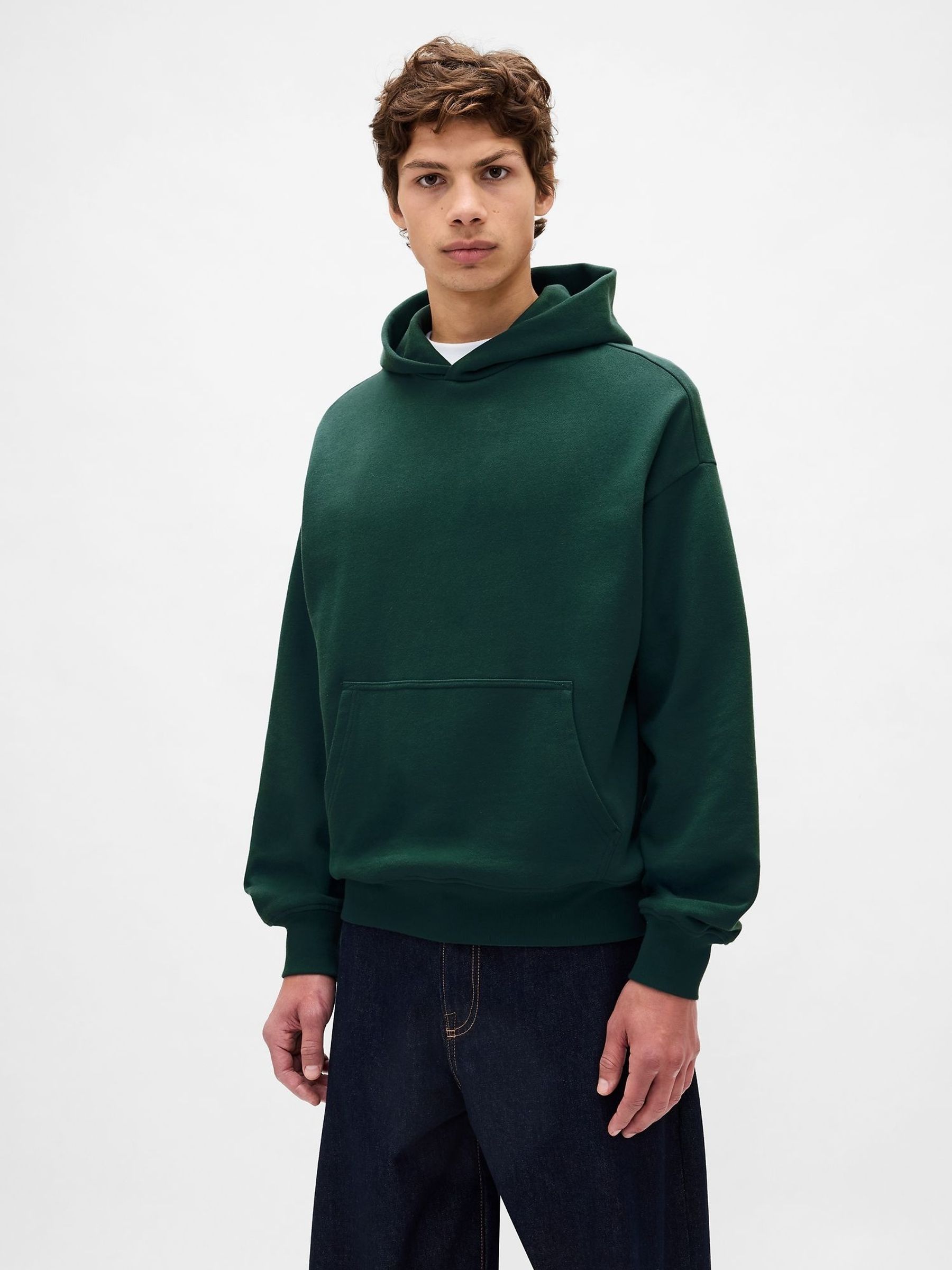 Green Oversized Heavyweight Hoodie (G11713) | £60