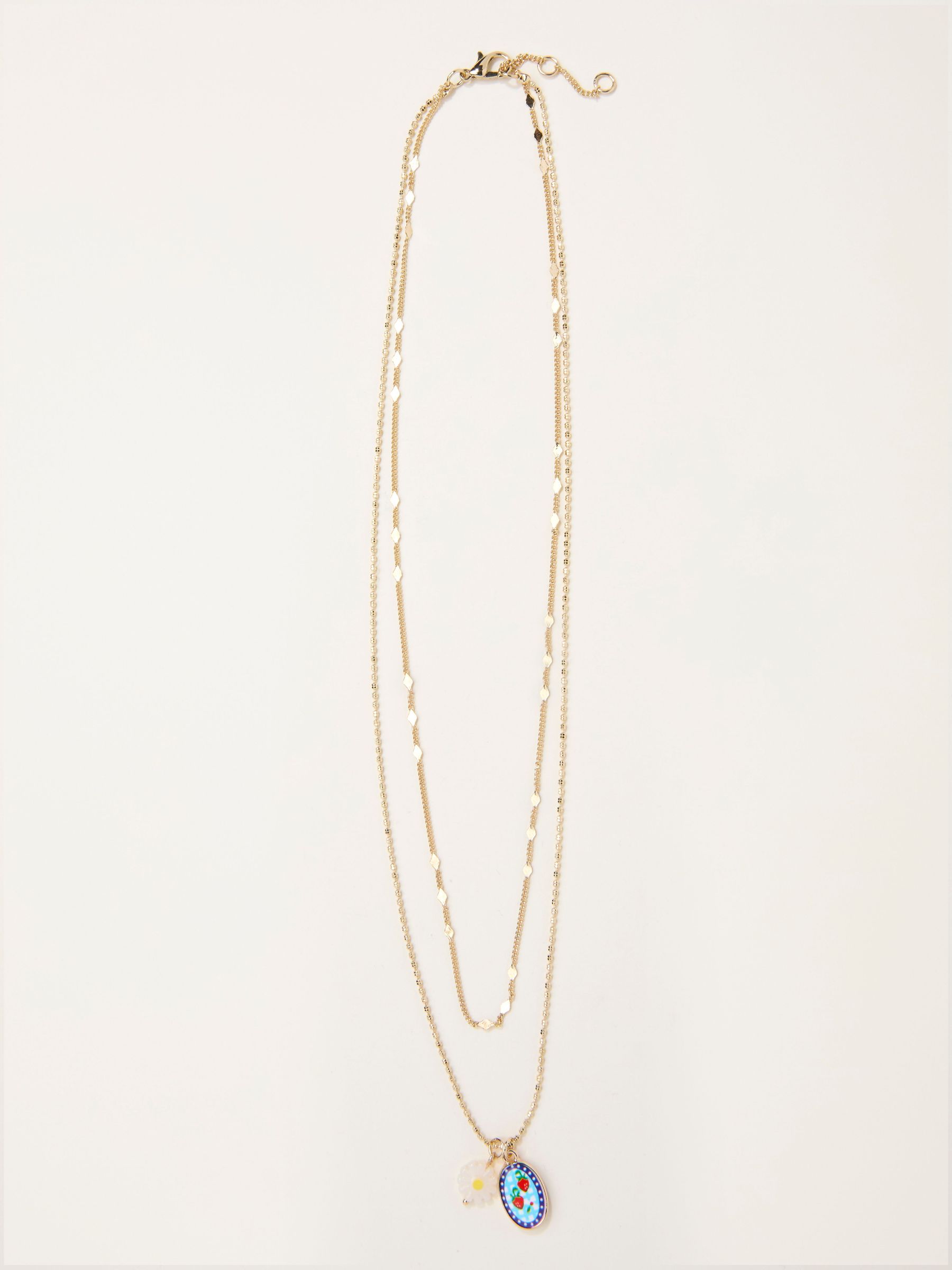 Gold Tone Meadow Layered Necklace (G12462) | £16.50