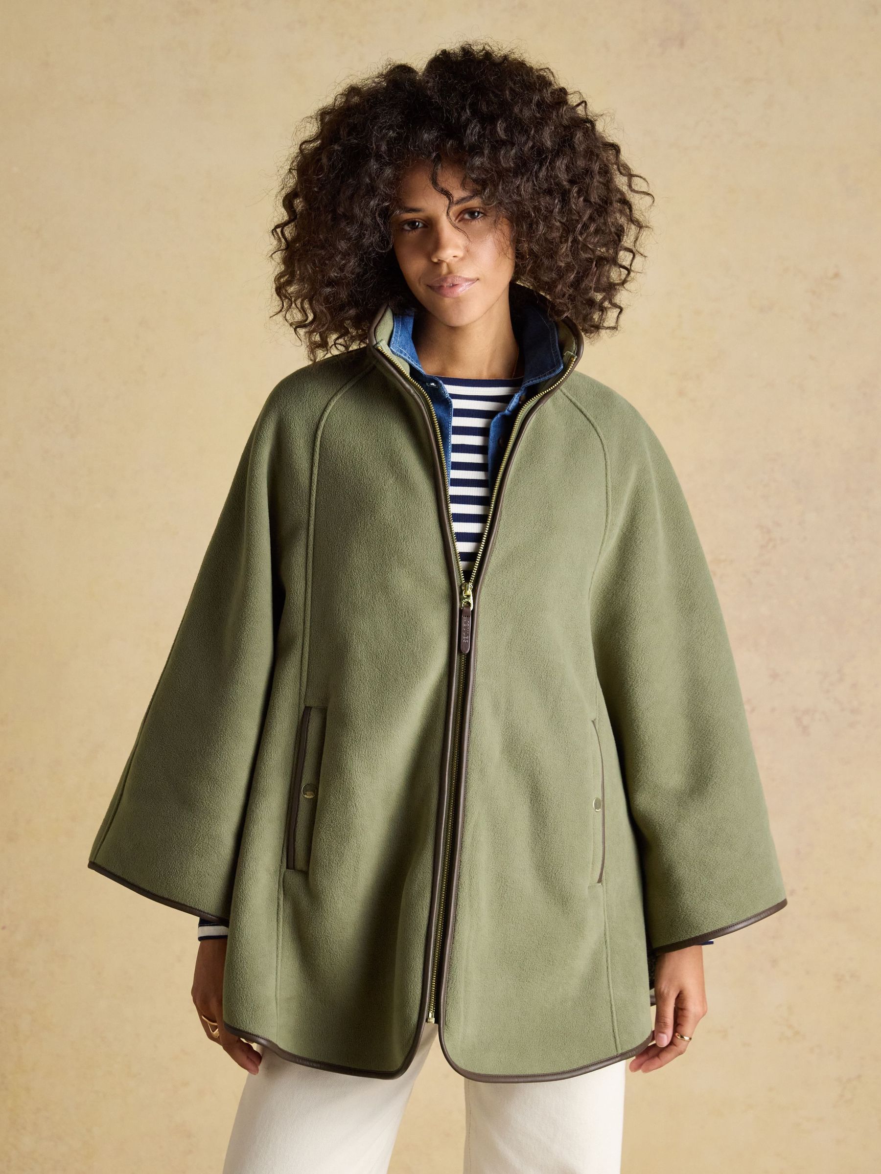Heritage Light Green Polar Fleece Longline Cape