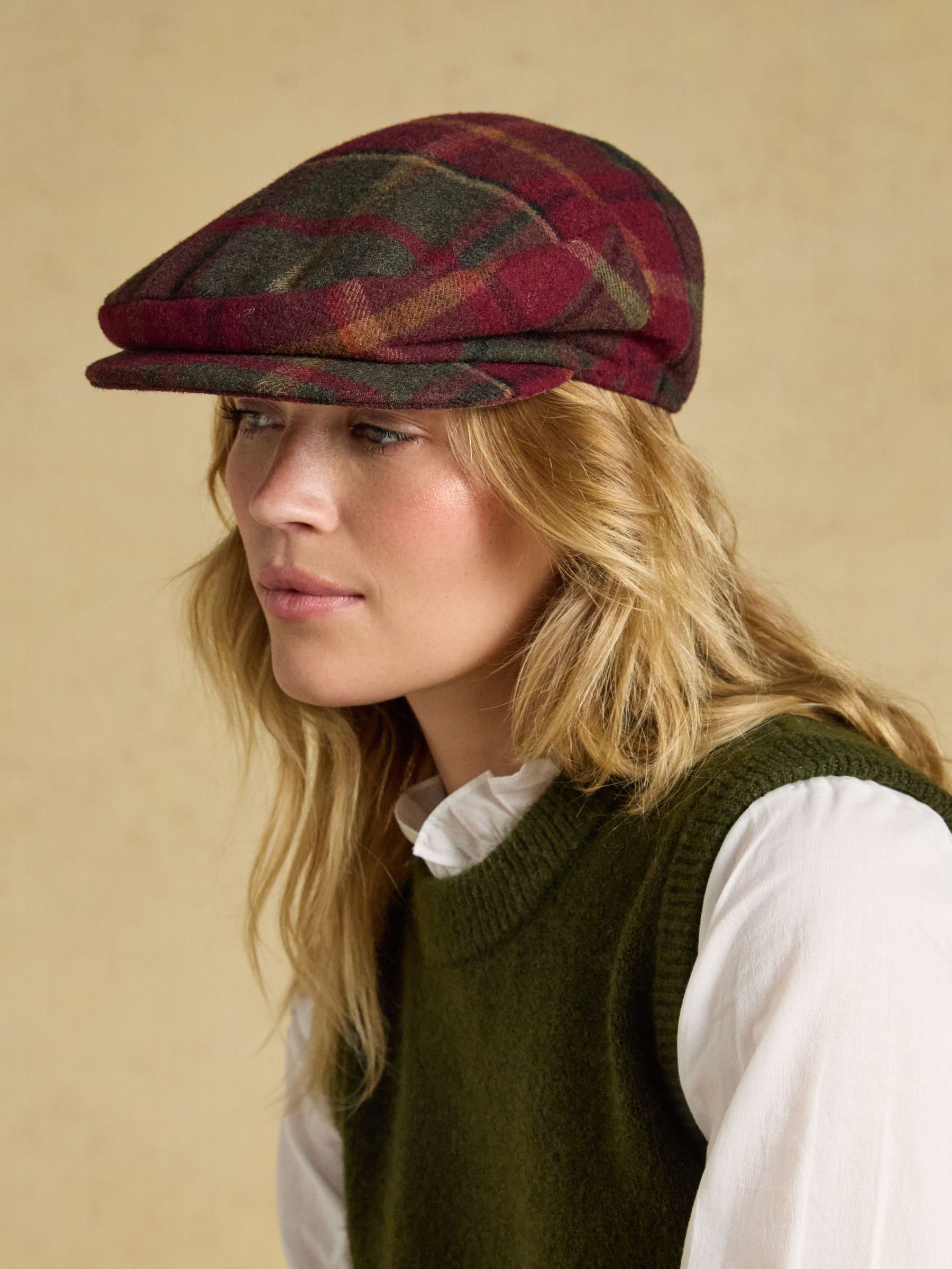 Berry Tweed - Flat Cap