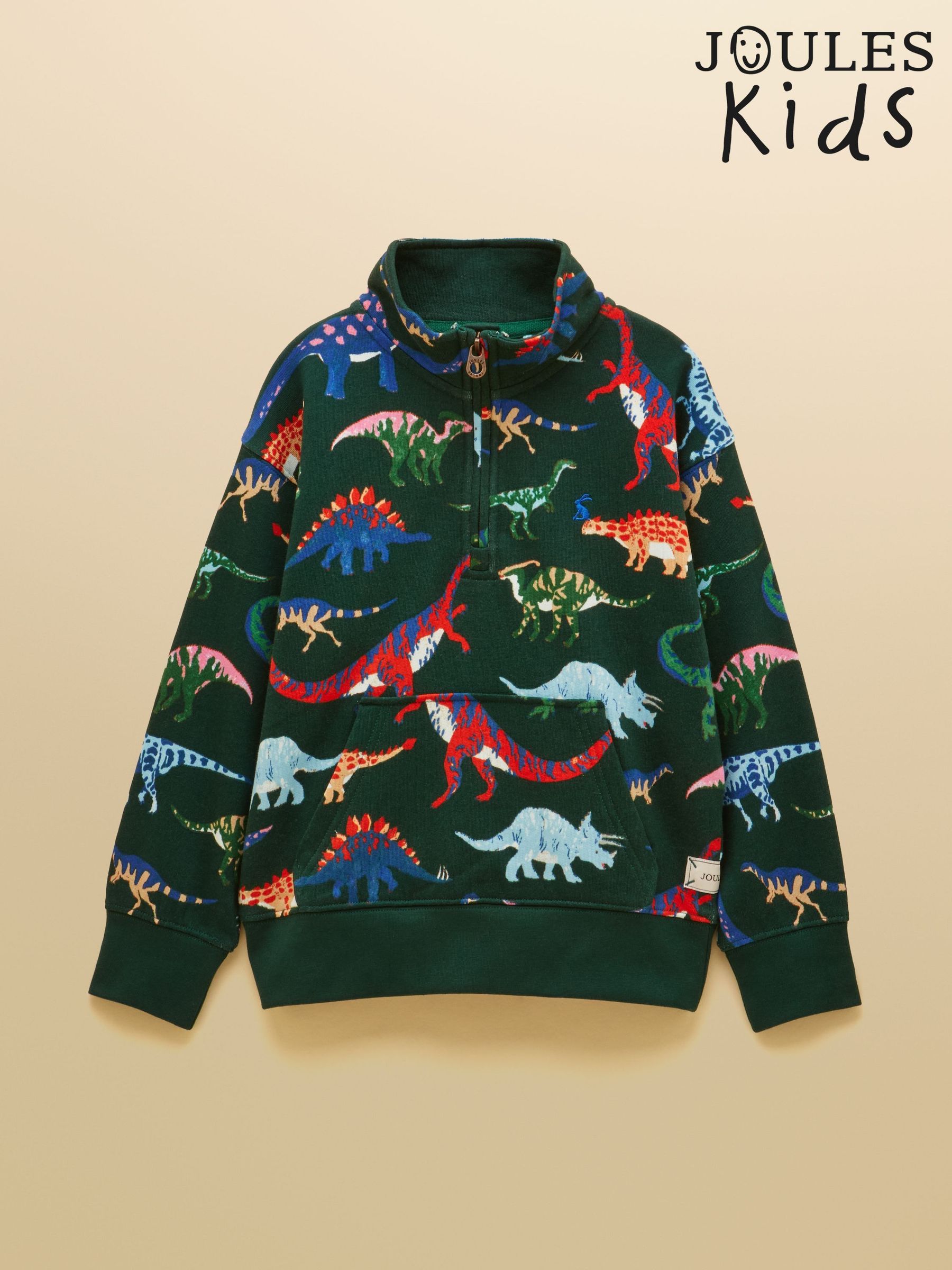 Green Dino - Quarter Zip Sweatshirt
