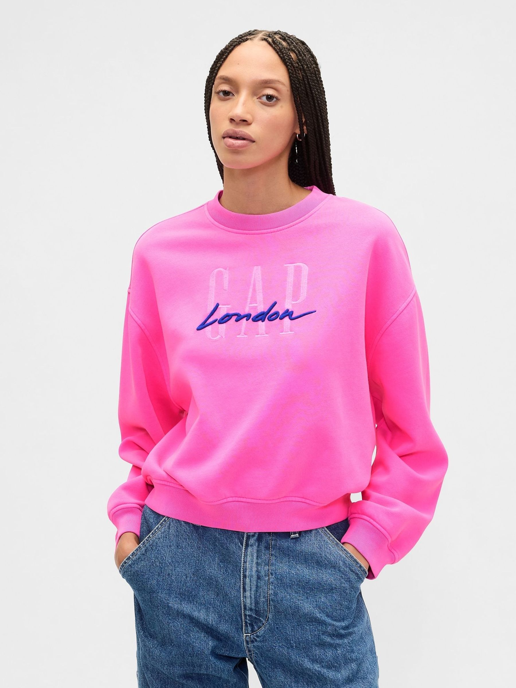 Pink London Logo Sweatshirt (G14565) | £65